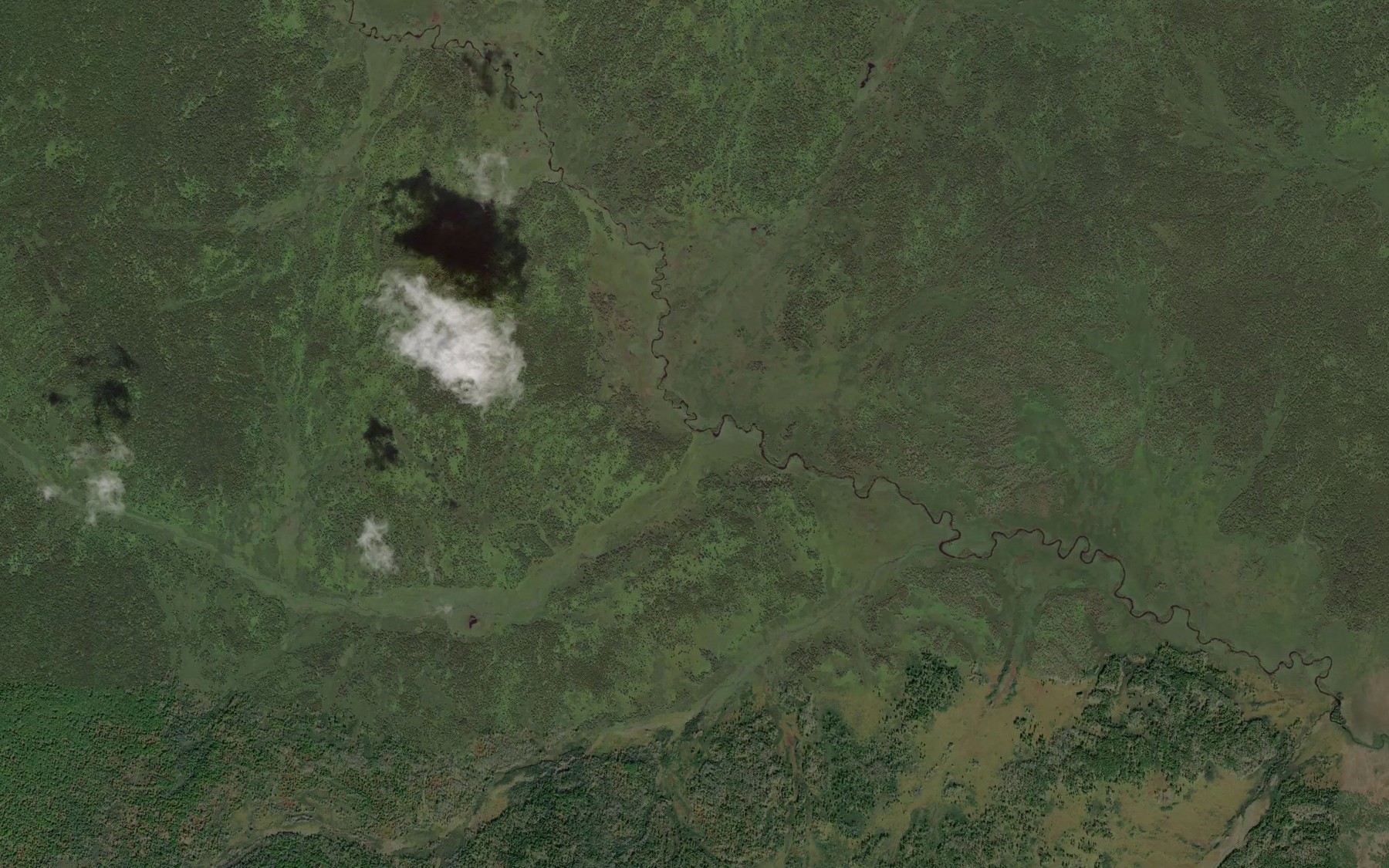 Satellite map of the Tamatanskiy Klyuch