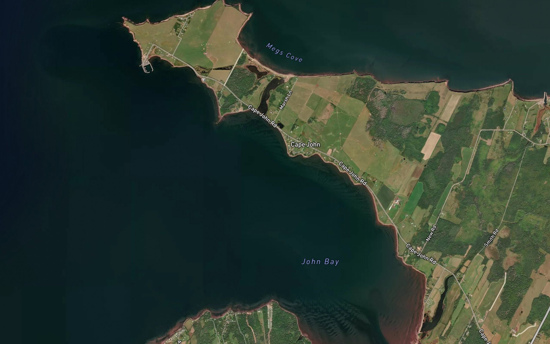 Satellite map of the Salisbury Bight