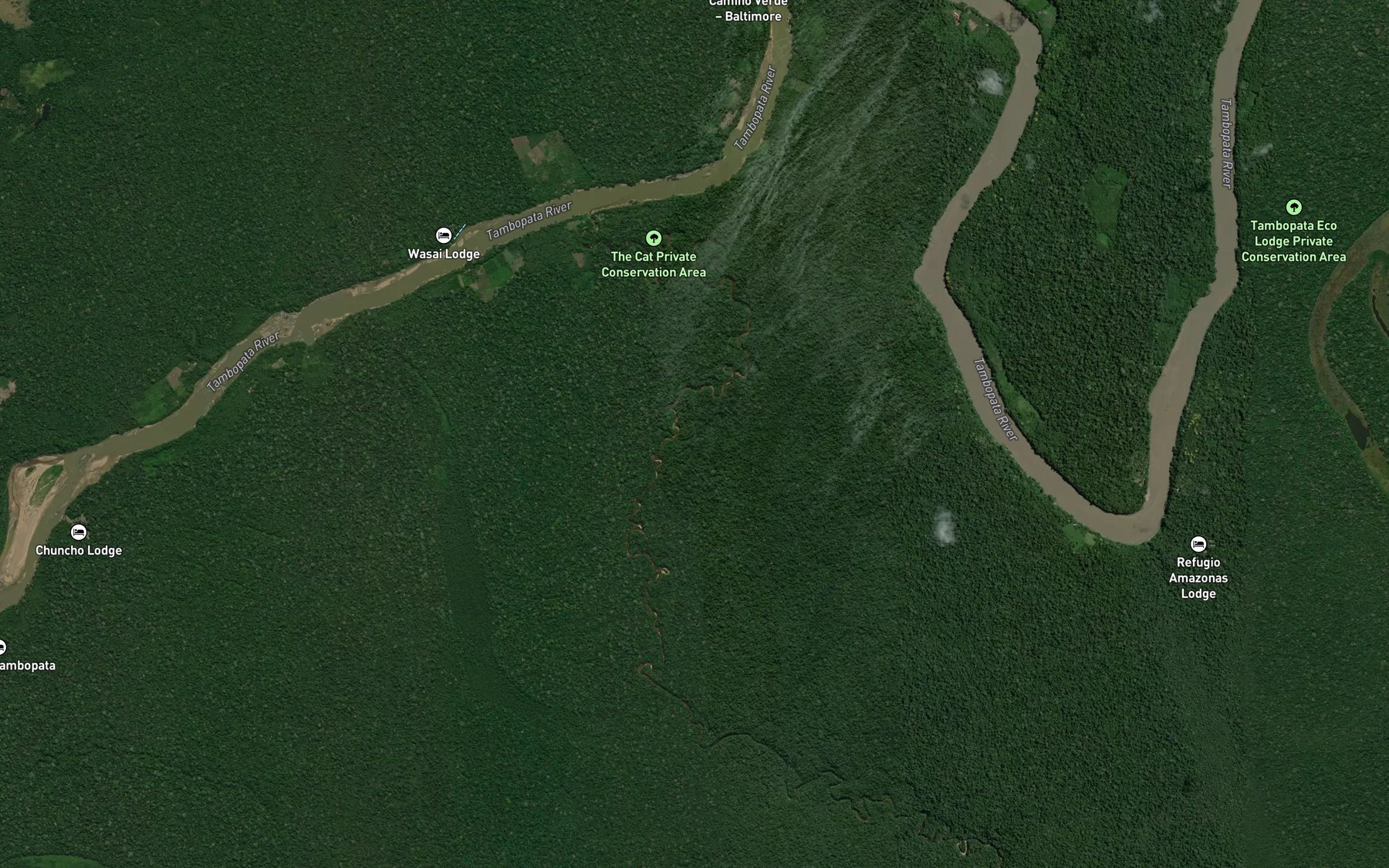 Satellite map of the Rio Huacapa