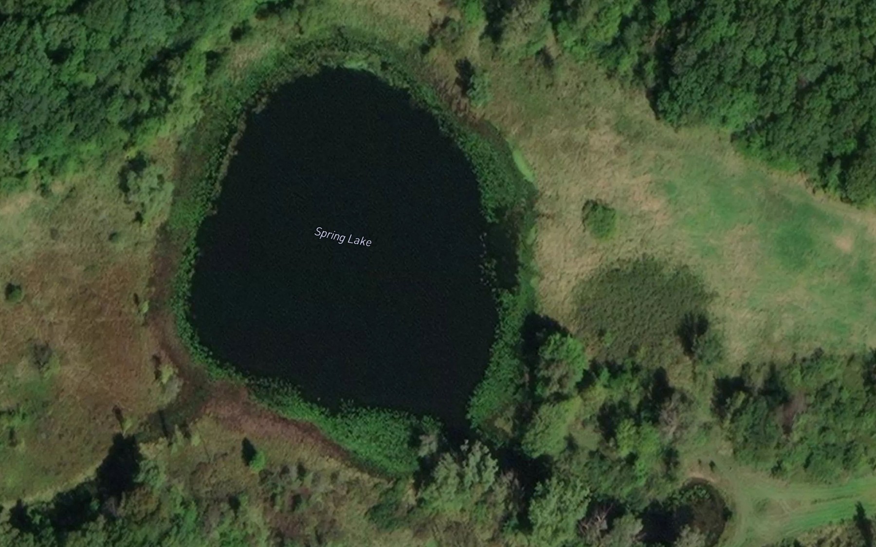 Satellite map of the Spring Lake