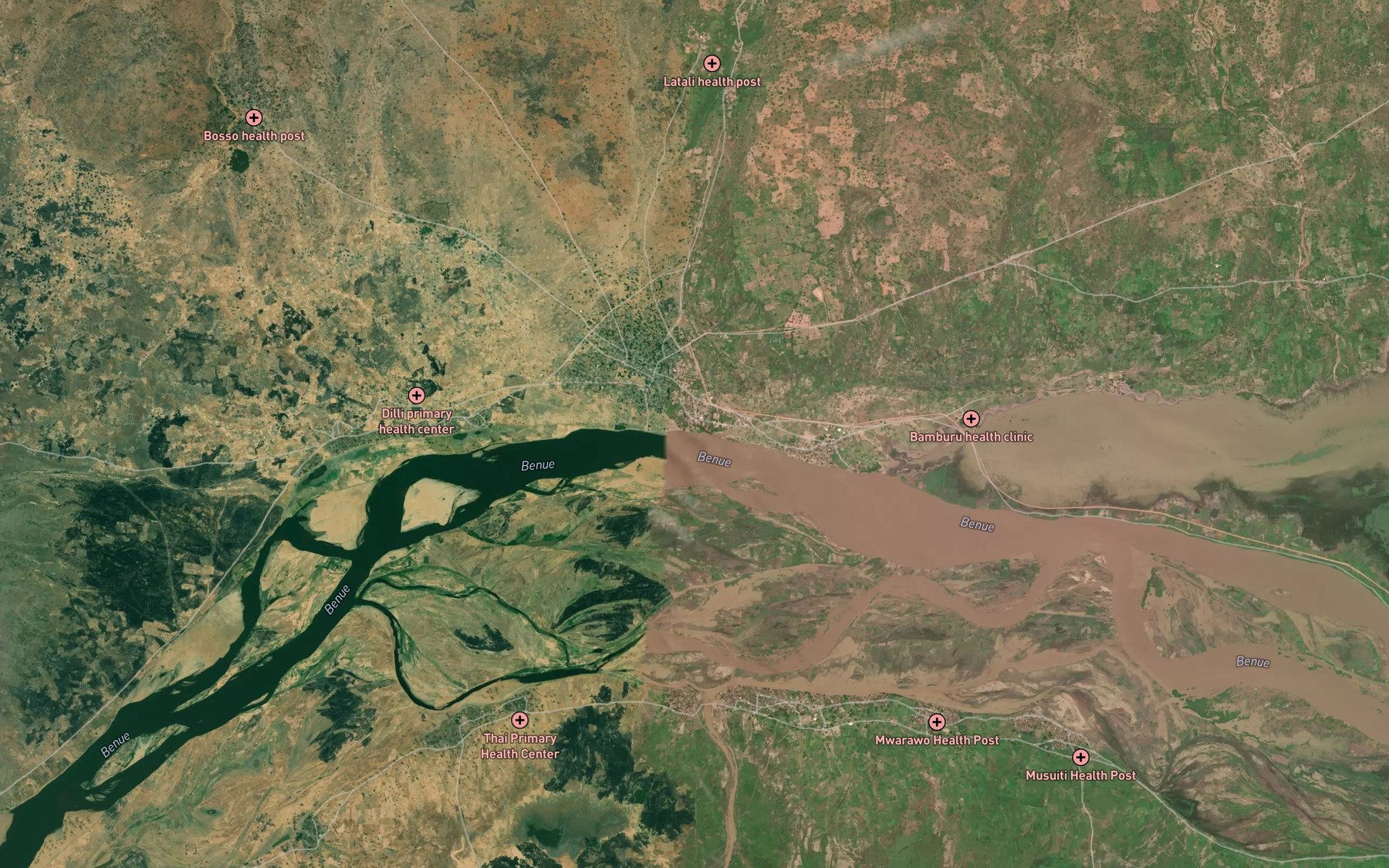 Satellite map of the MayoBanghafiu
