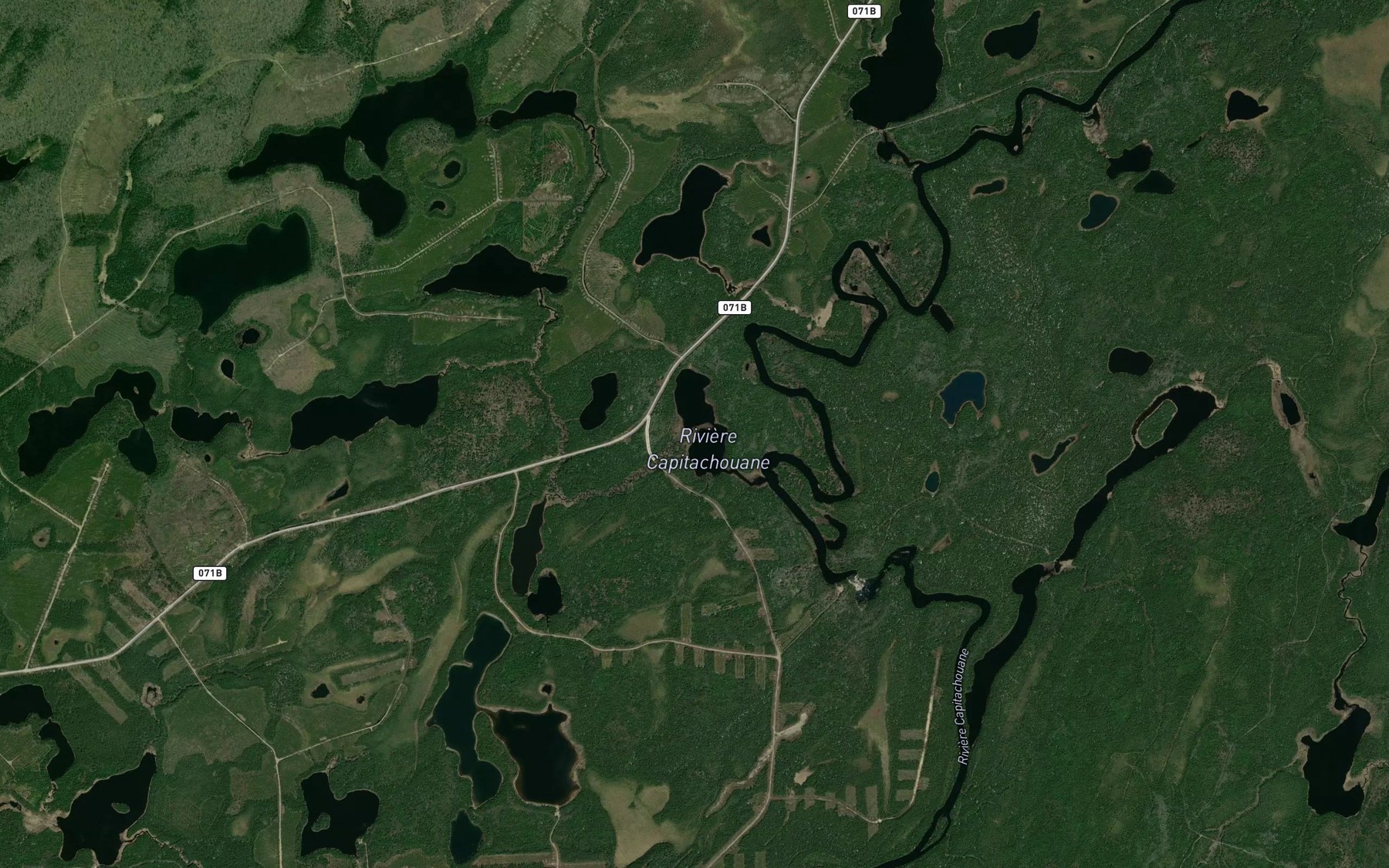 Satellite map of the Ruisseau Cacashi