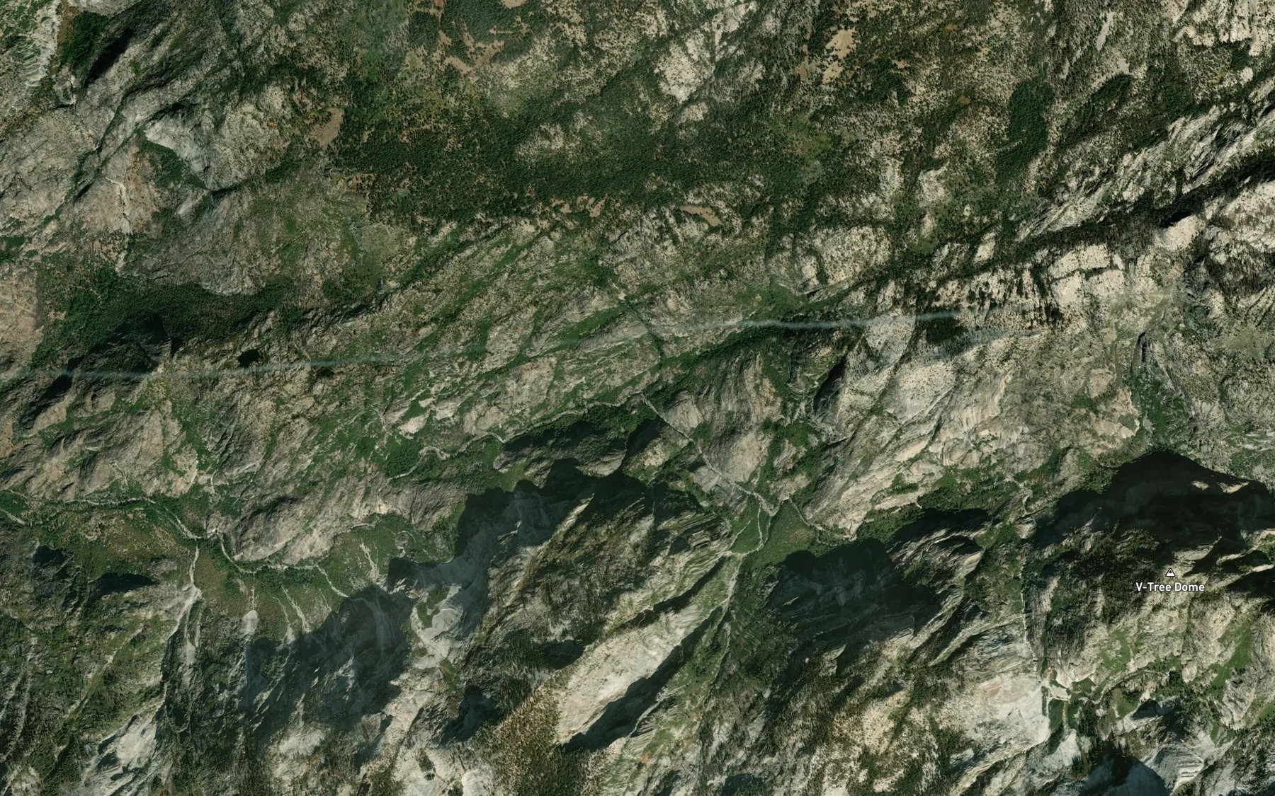 Satellite map of the Register Creek