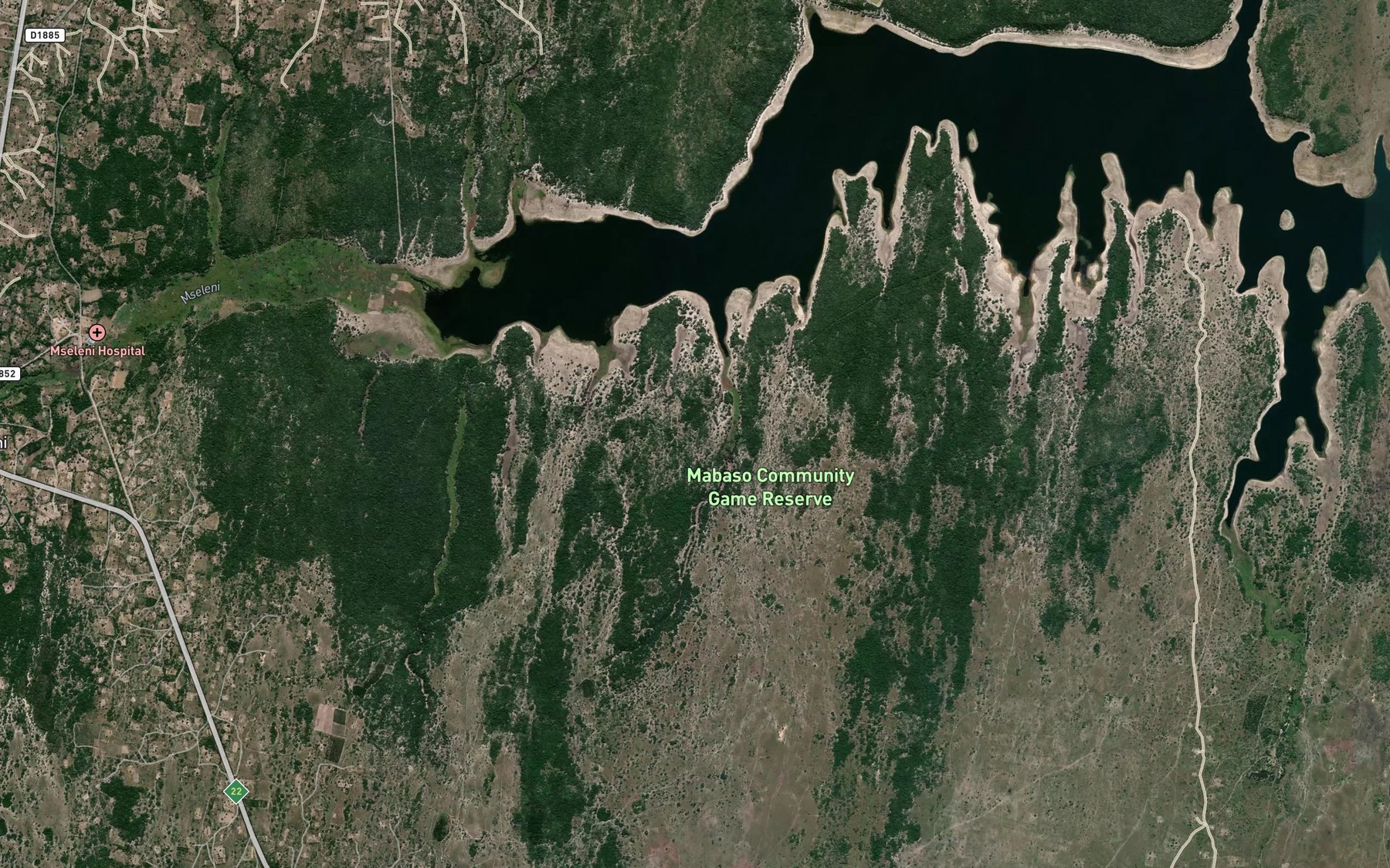 Satellite map of the Utimbolo