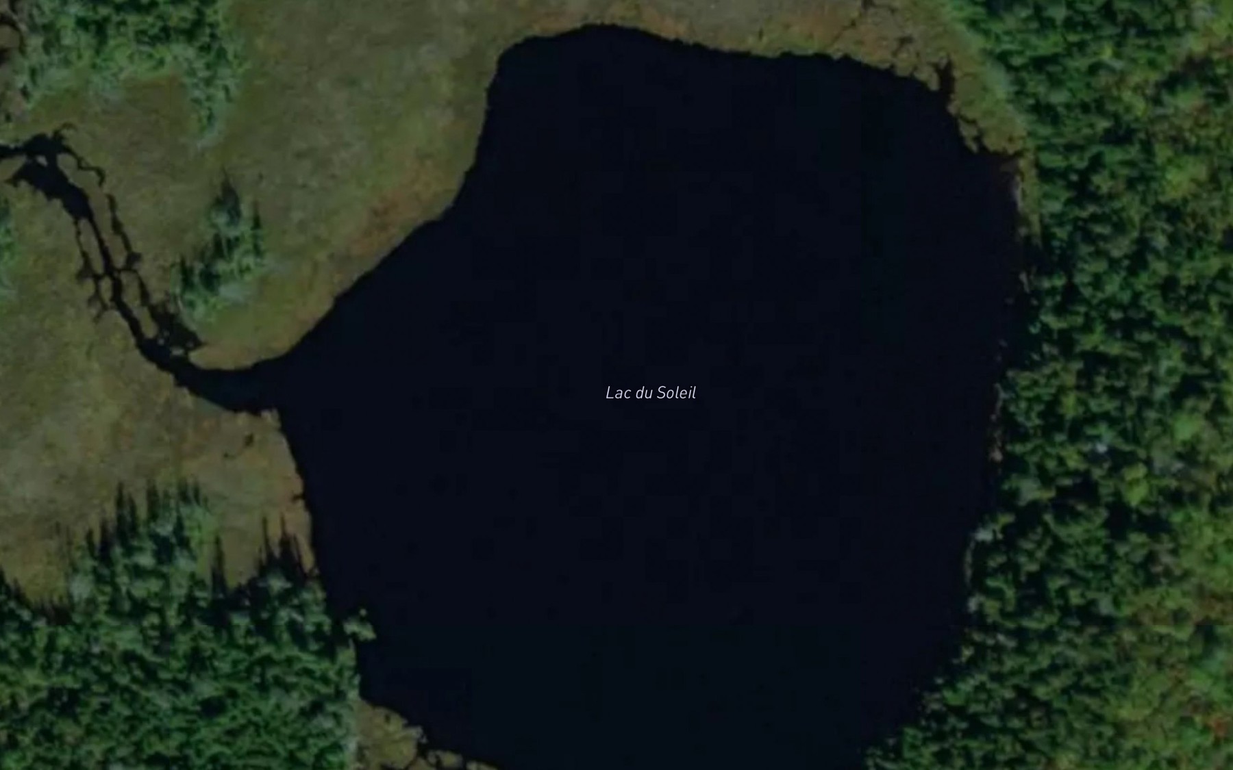 Satellite map of the Lac du Soleil