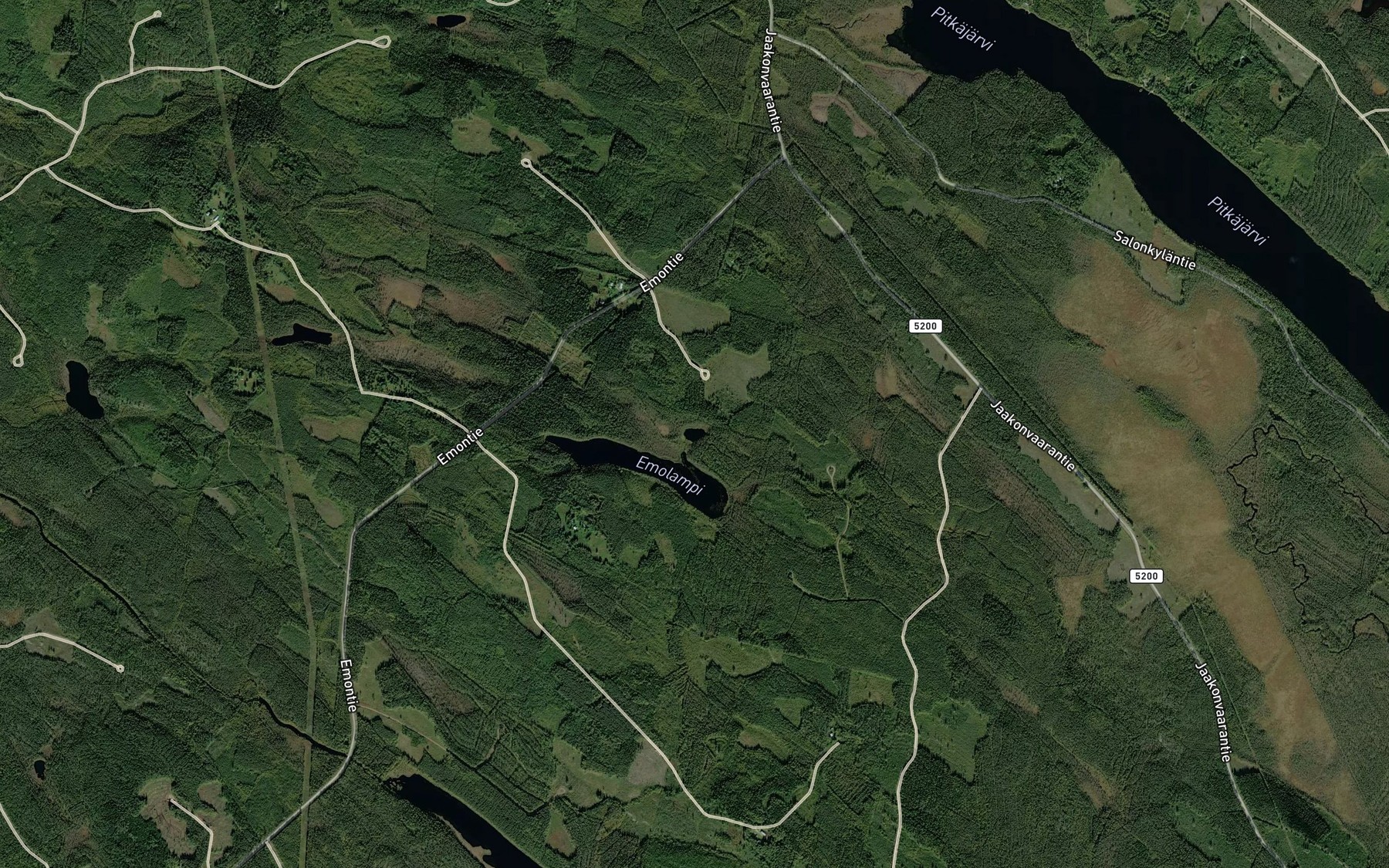 Satellite map of the Pieni Emolampi