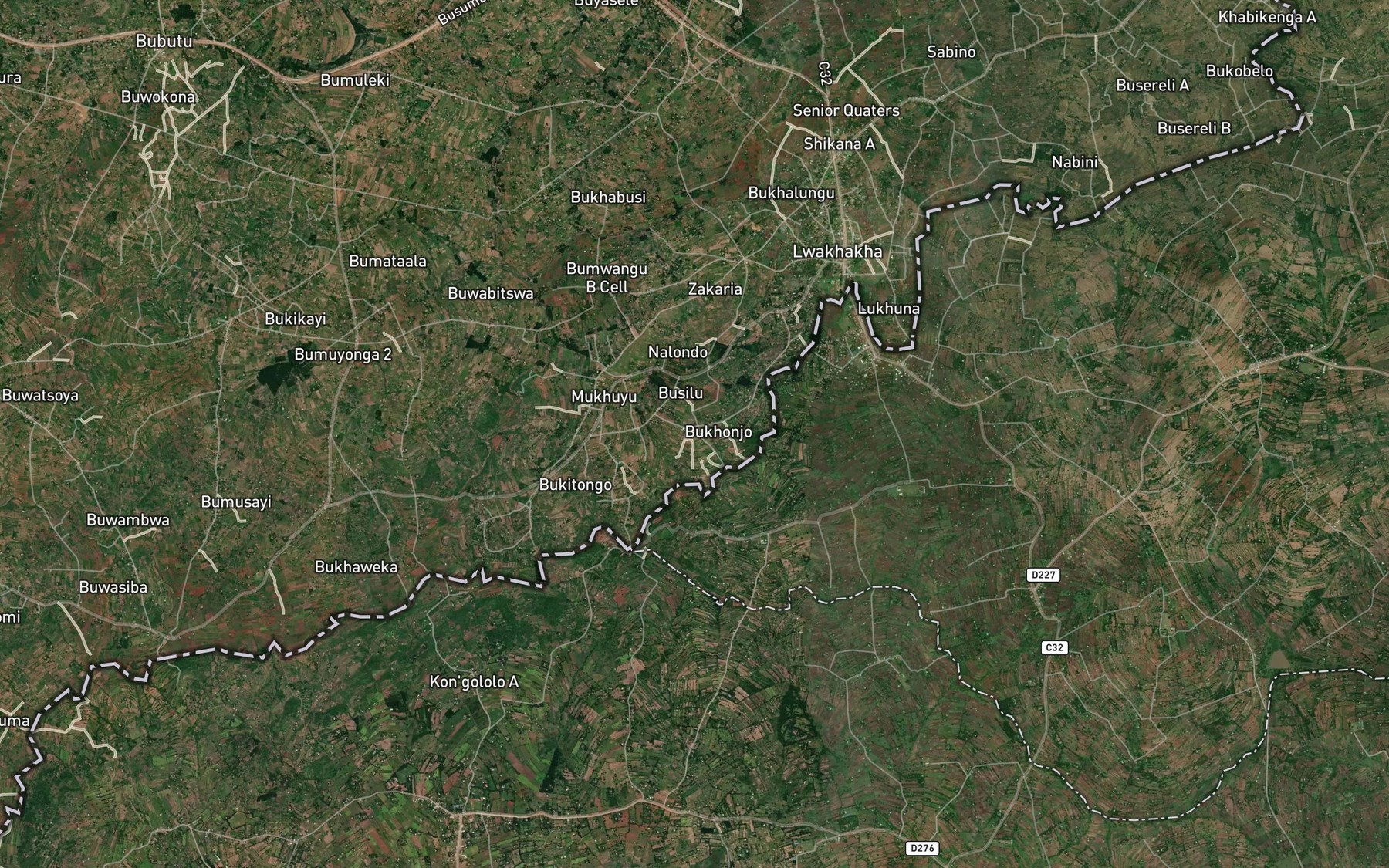 Satellite map of the Namundi