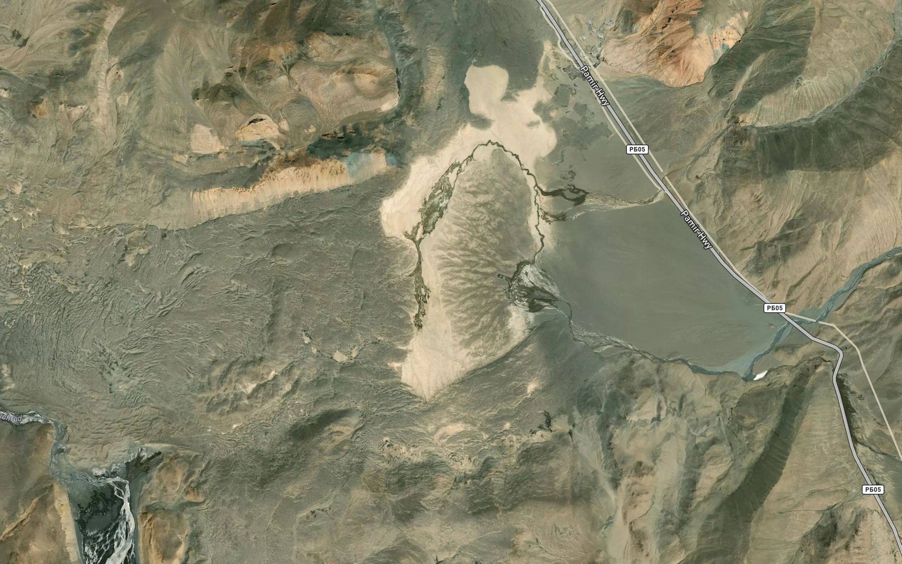 Satellite map of the Ozero Kakyr-Kul'