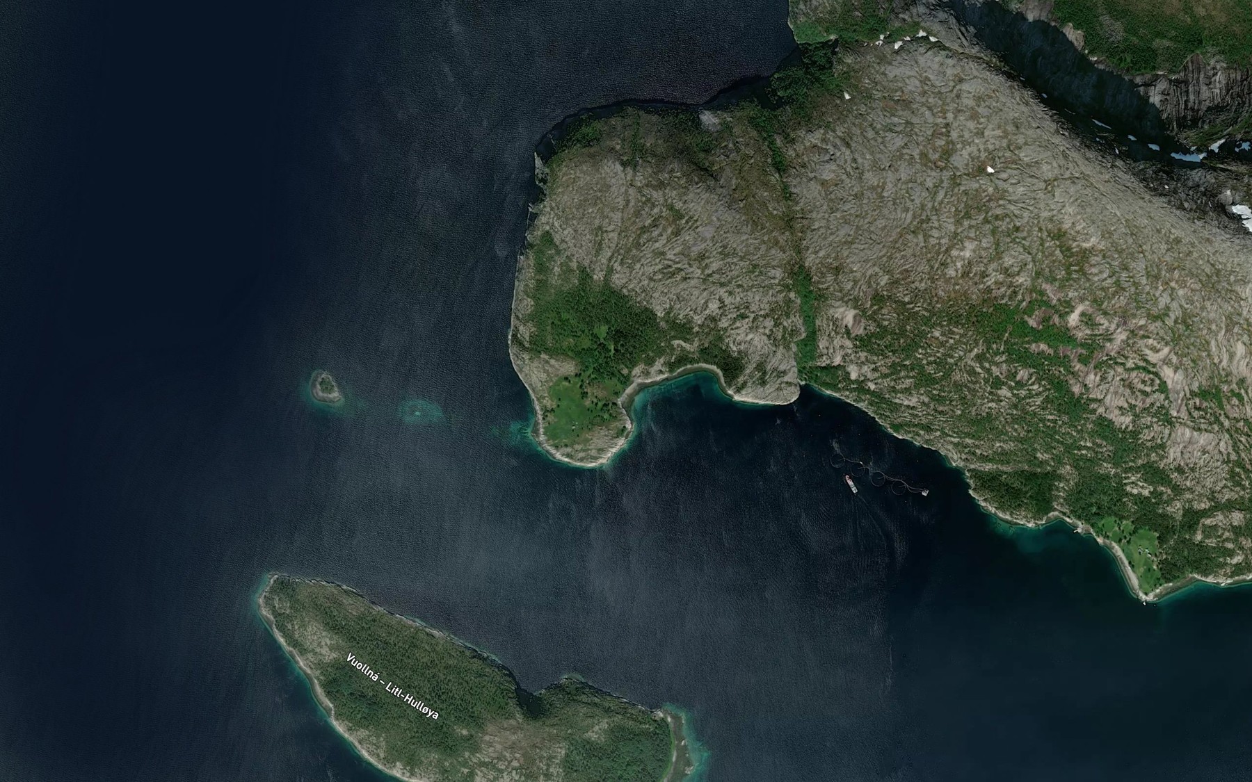 Satellite map of the Vassvika