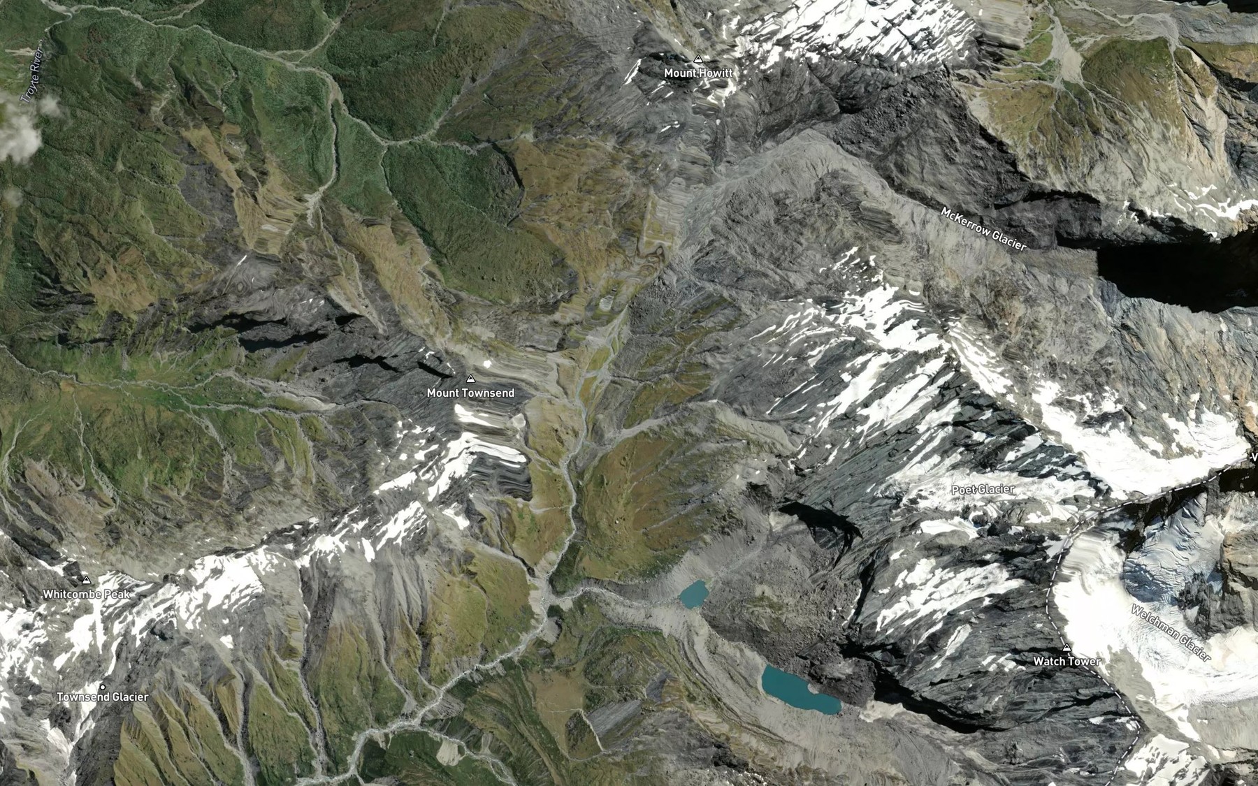 Satellite map of the Omen Torrent