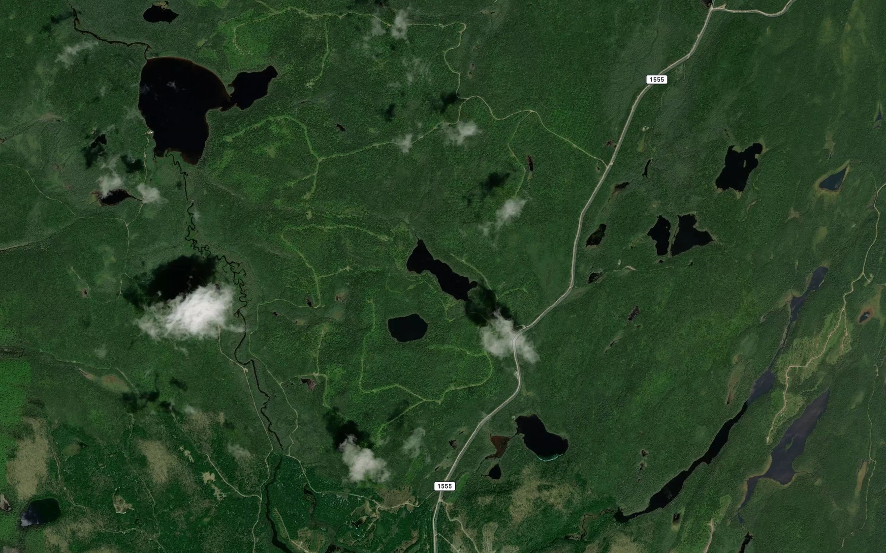 Satellite map of the Lac Lanterne