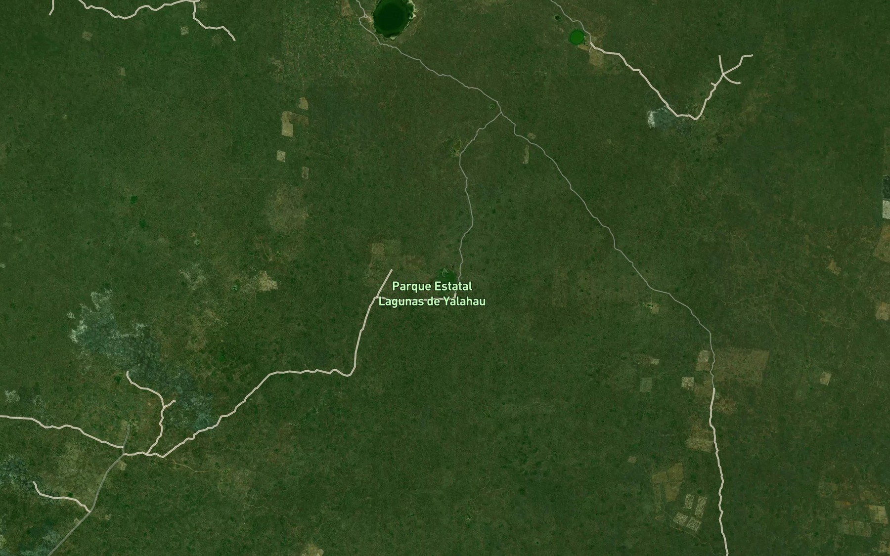 Satellite map of the Laguna Nahuitzil