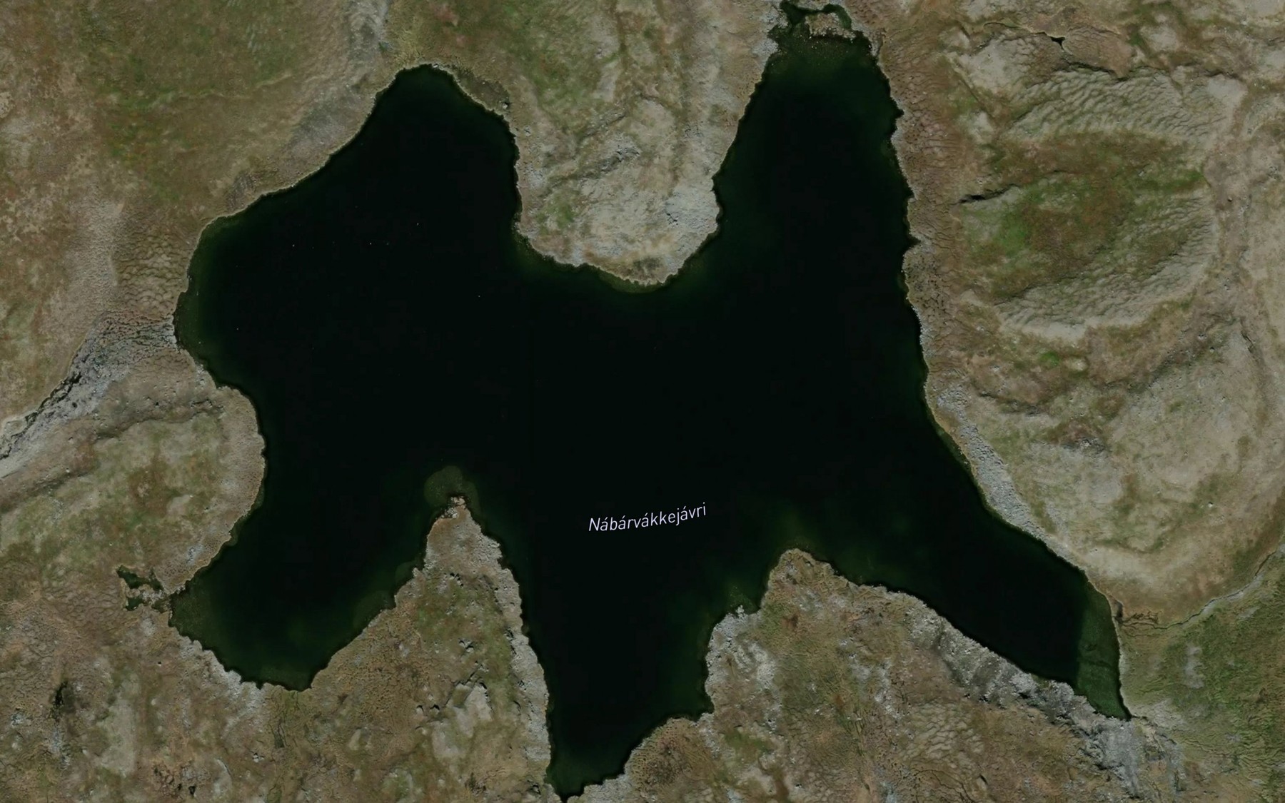 Satellite map of the Nabarvaggejavri