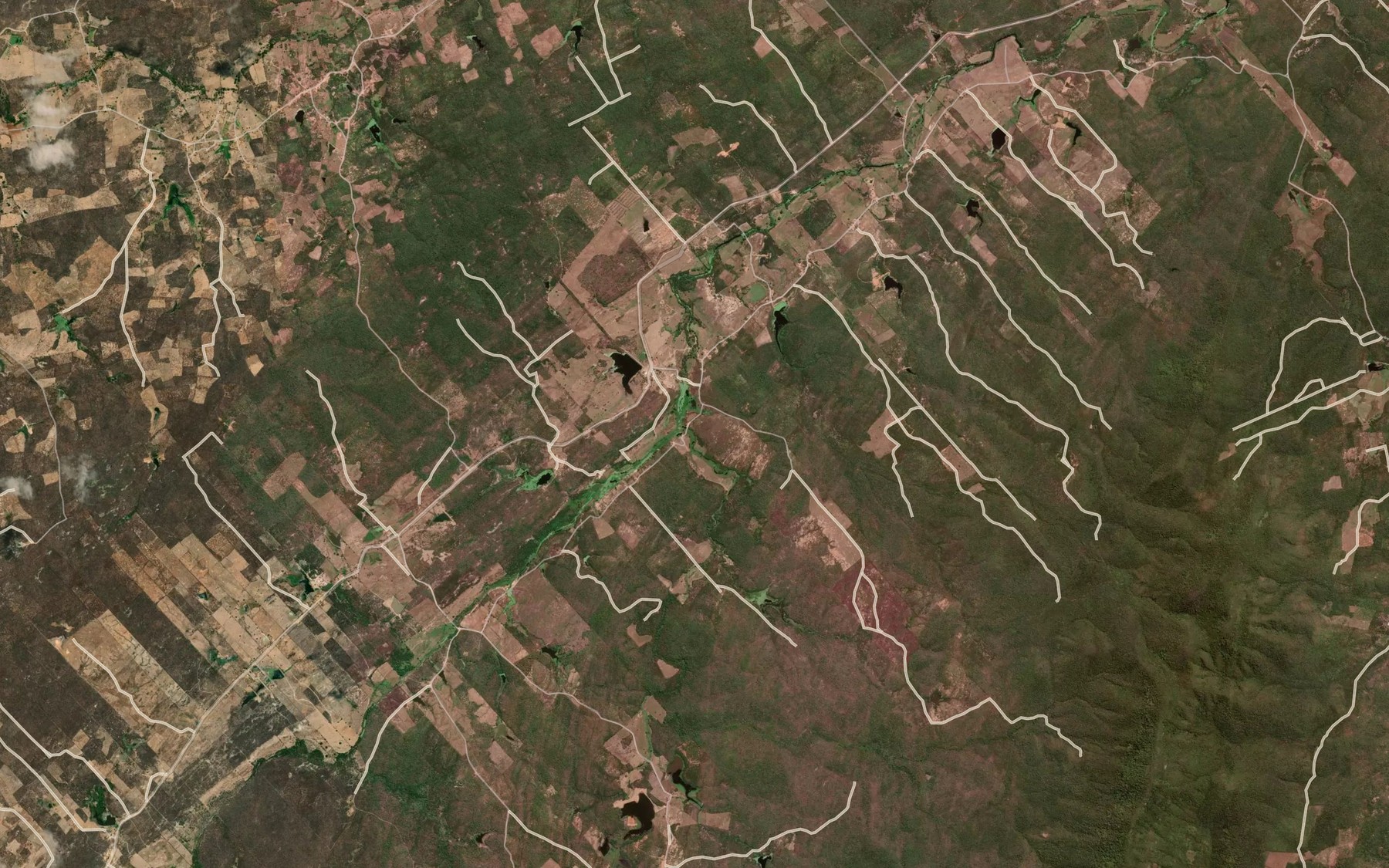 Satellite map of the Riacho da Forquilha