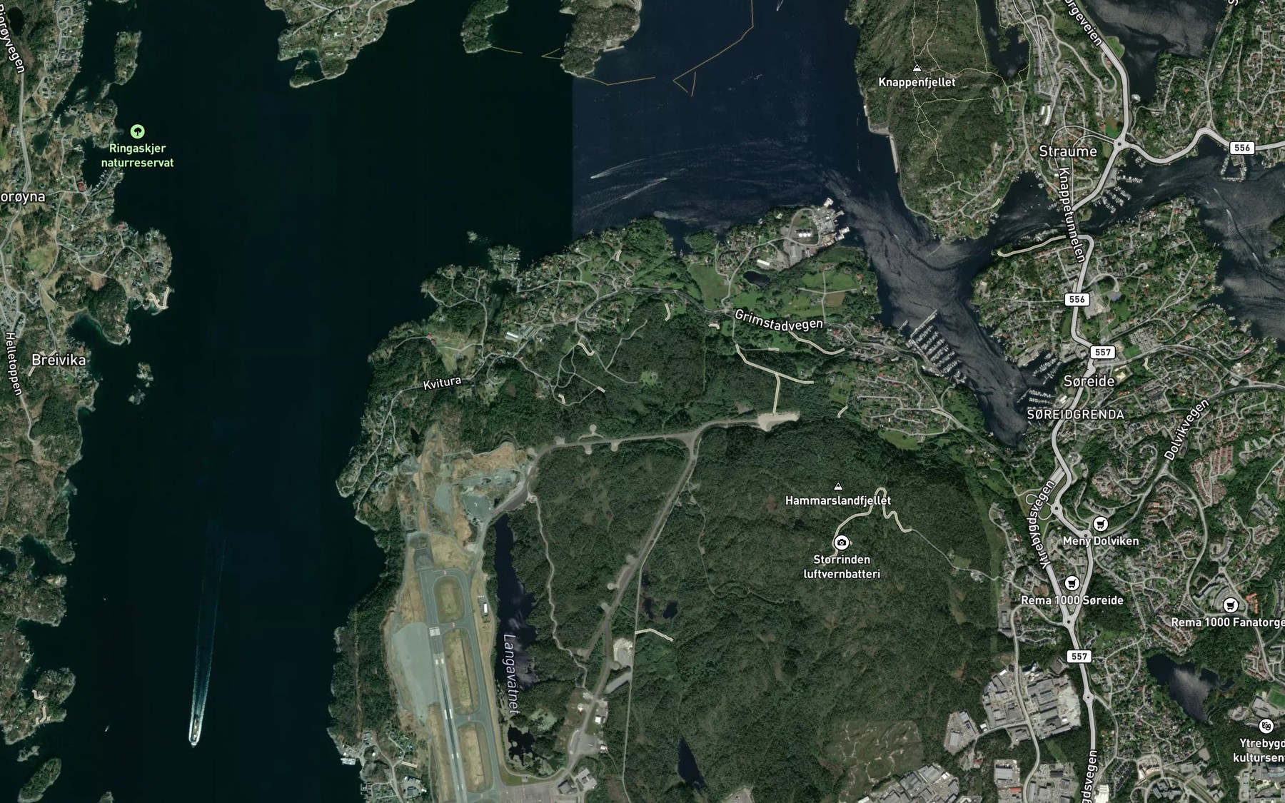 Satellite map of the Hogestolsbekken