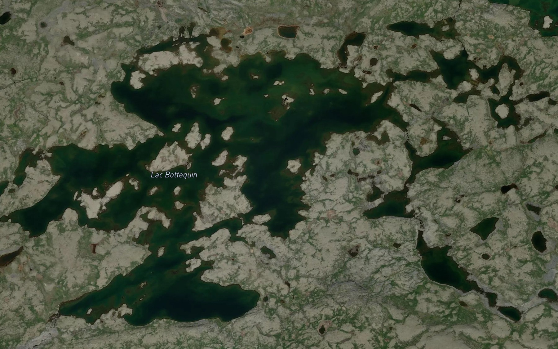Satellite map of the Lac Bottequin