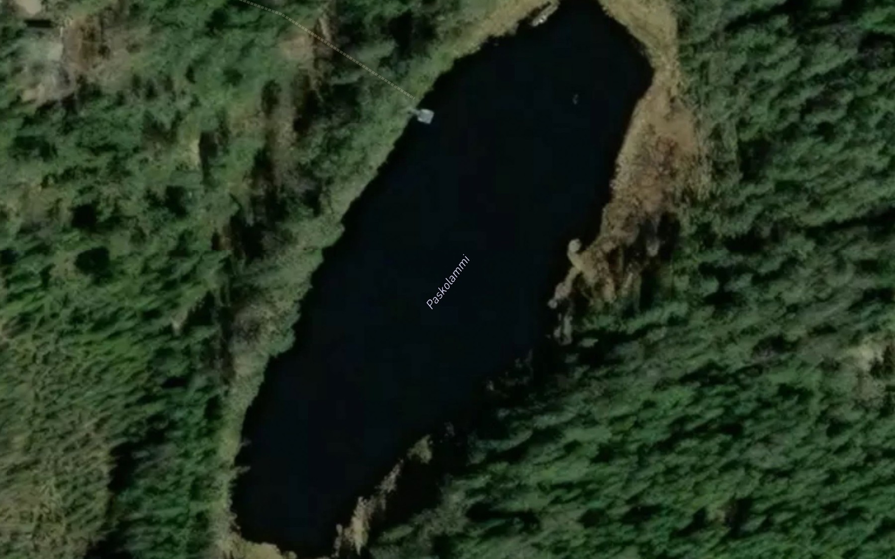 Satellite map of the Paskolammi