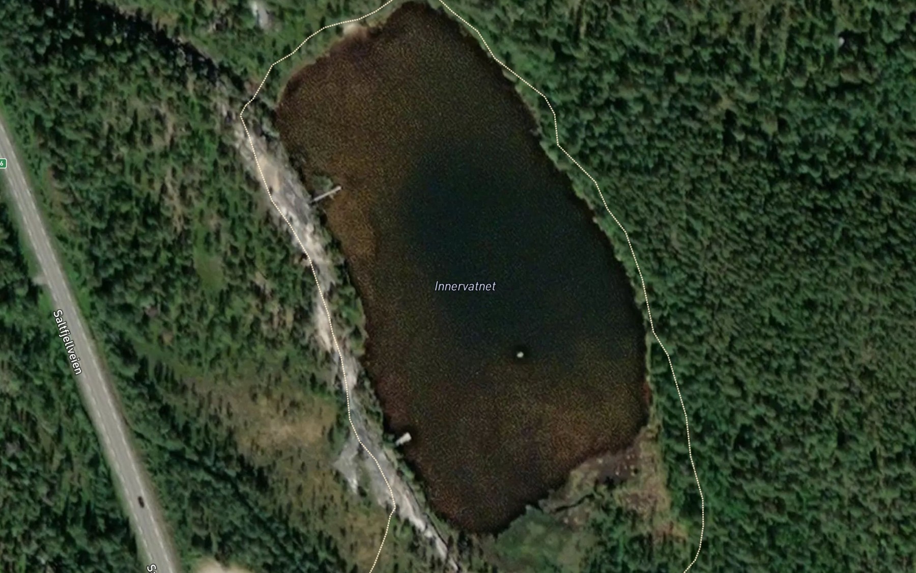 Satellite map of the Innervatnet