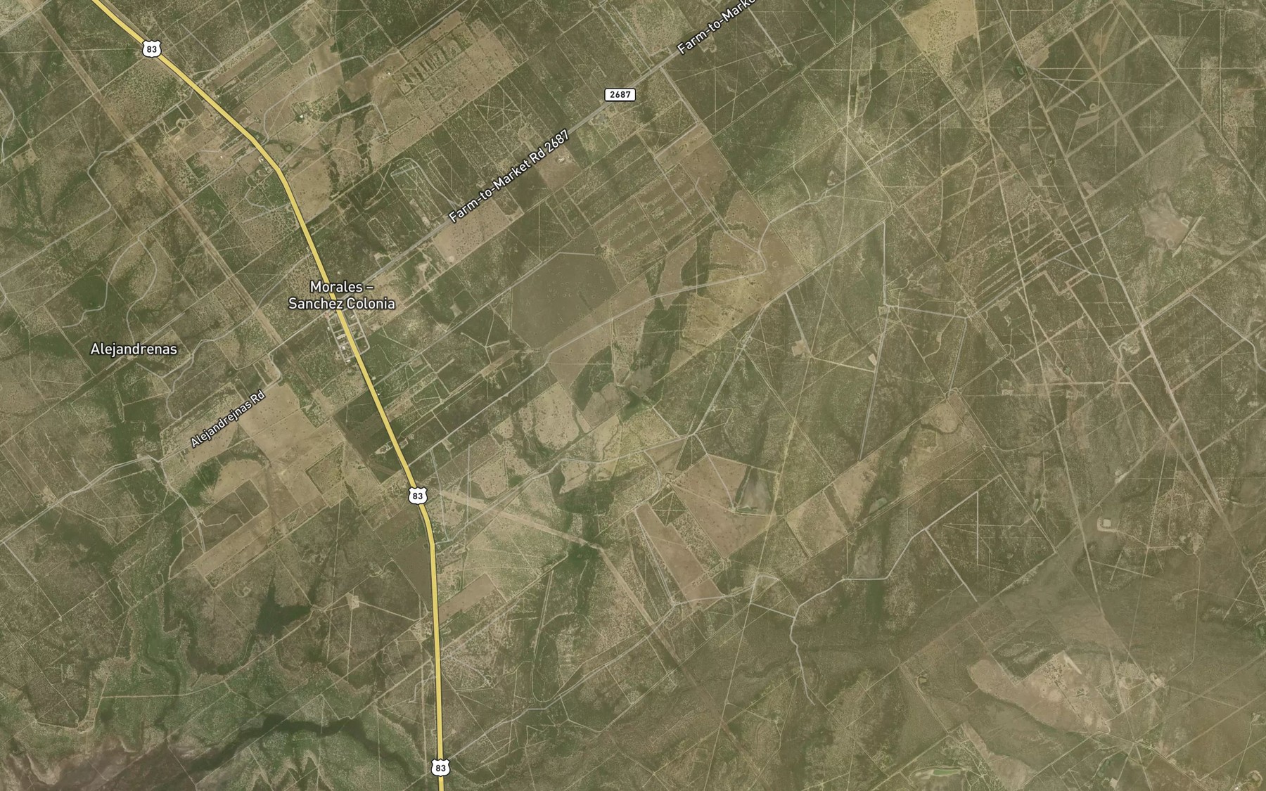 Satellite map of the Juan G Benavides Lake