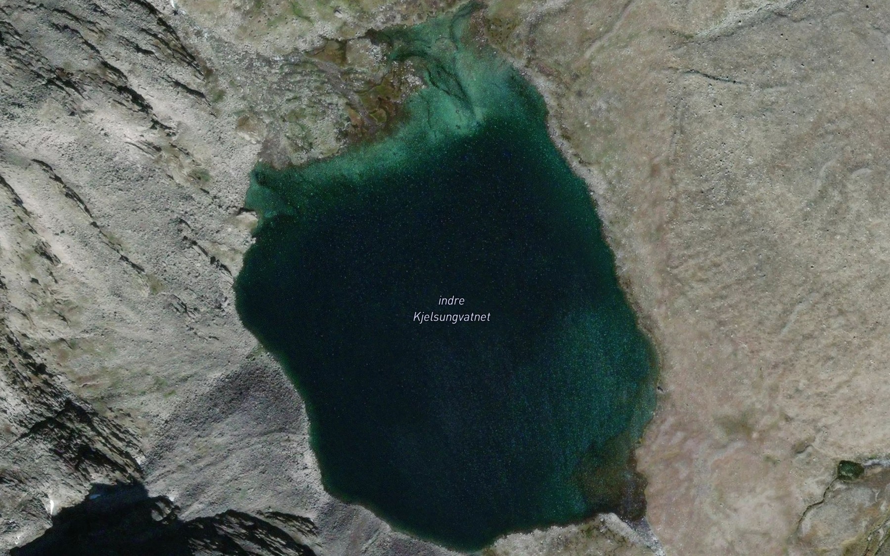 Satellite map of the Kjelsungvatnet,in
