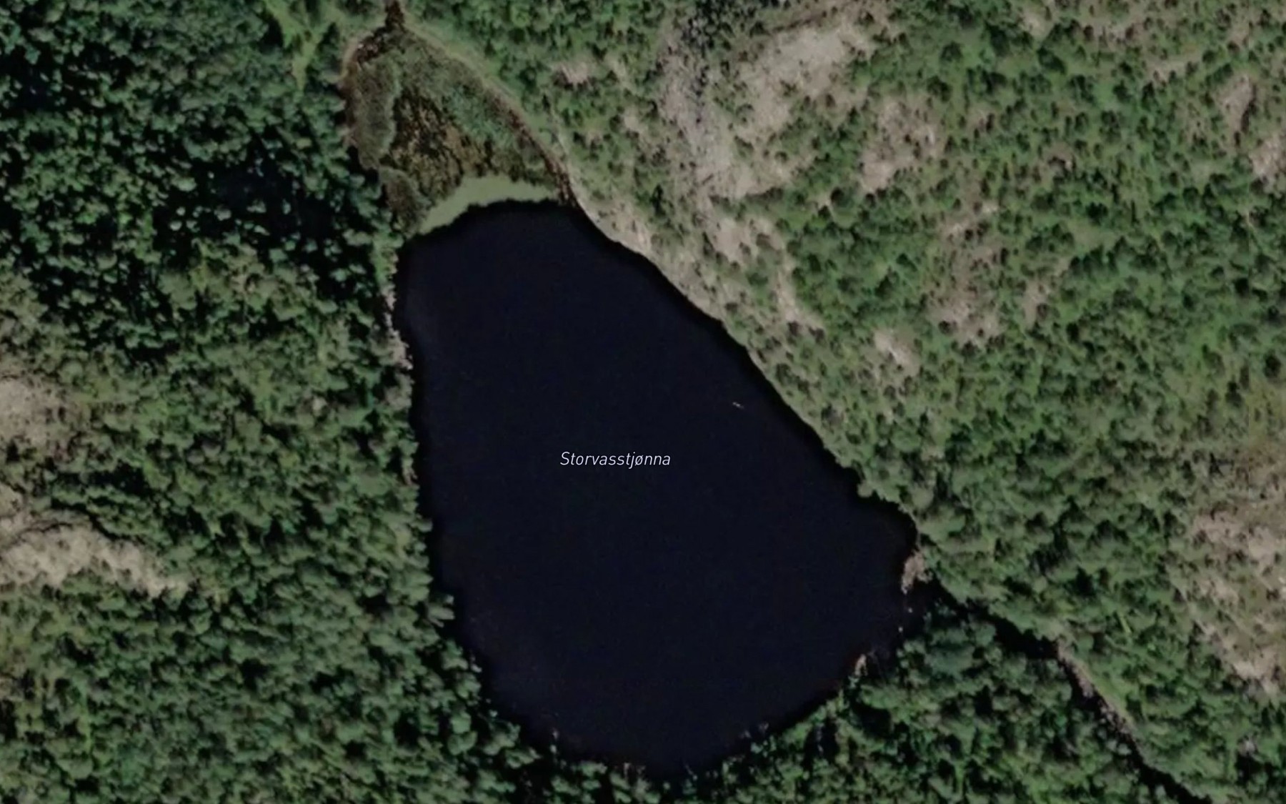 Satellite map of the Storvasstjorna