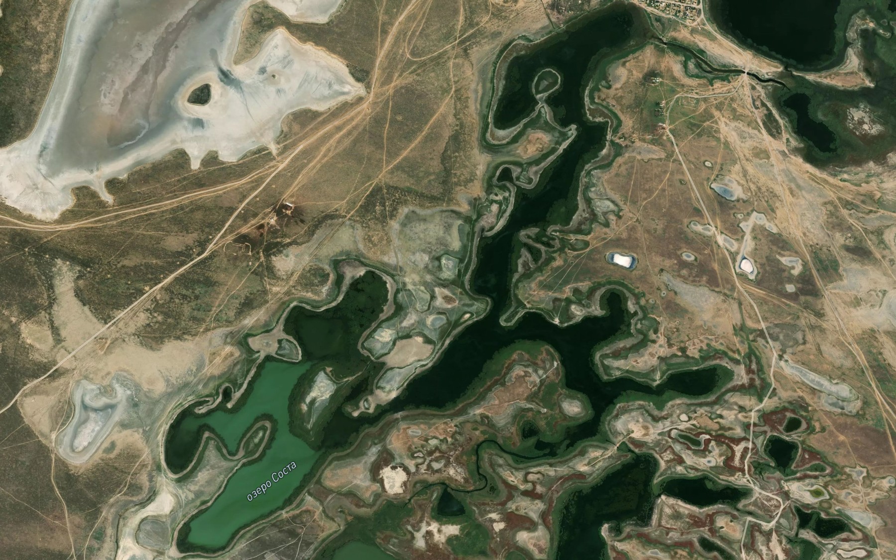 Satellite map of the Sostinskiye Ozera