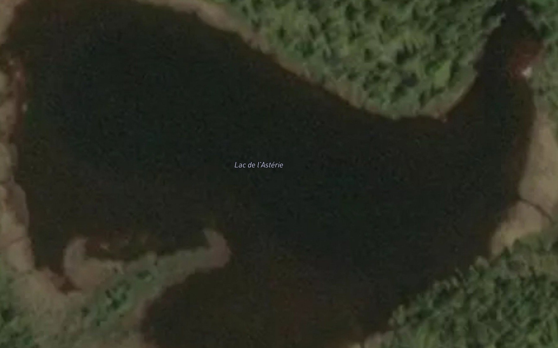 Satellite map of the Lac de l'Asterie