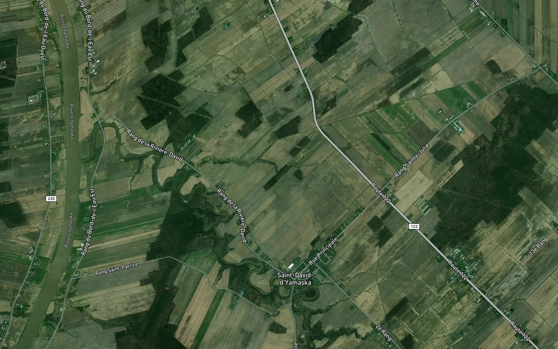 Satellite map of the Ruisseau Sainte-Sophie--Sainte-Julie
