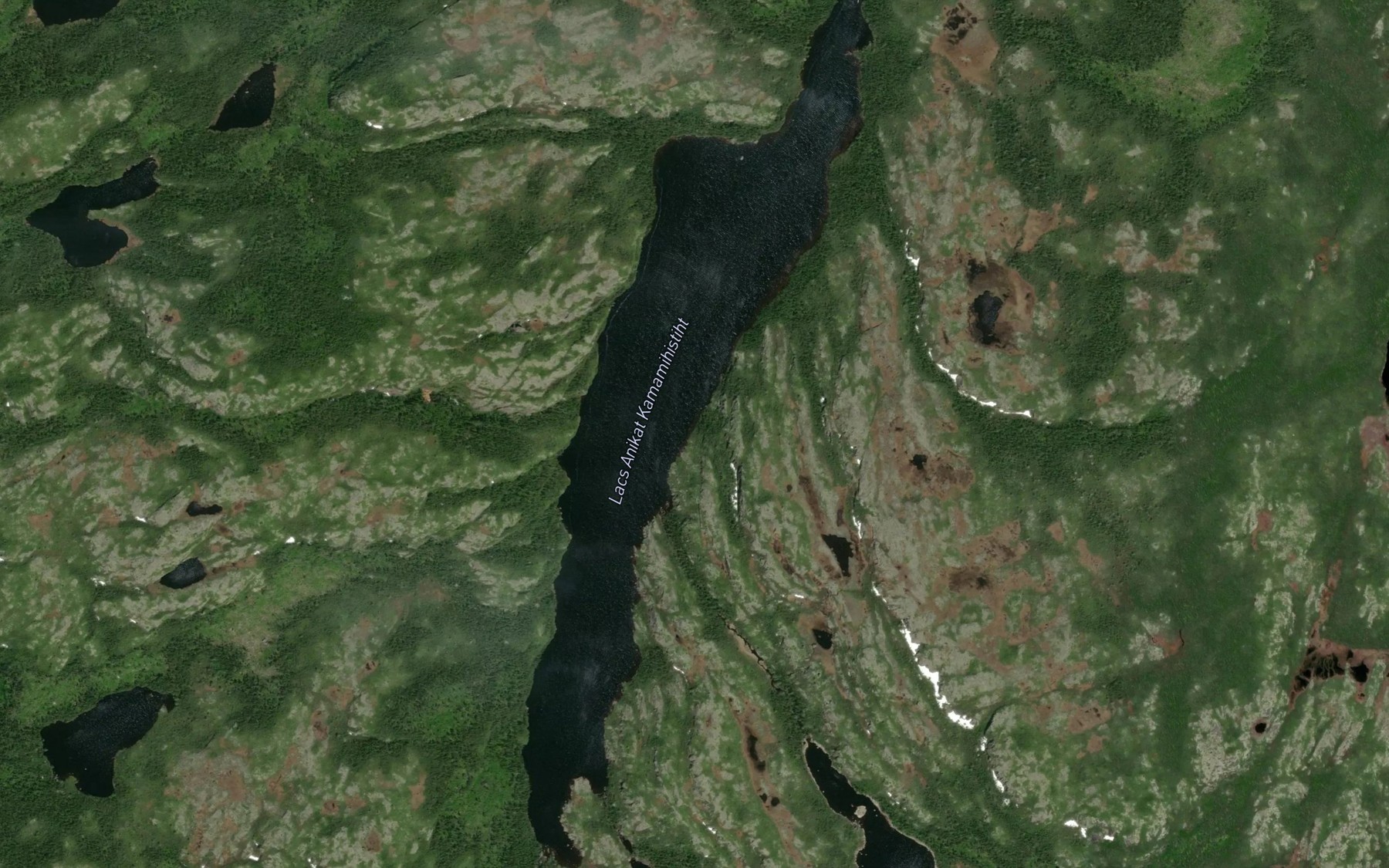 Satellite map of the Lacs Anikat Kamamihistiht