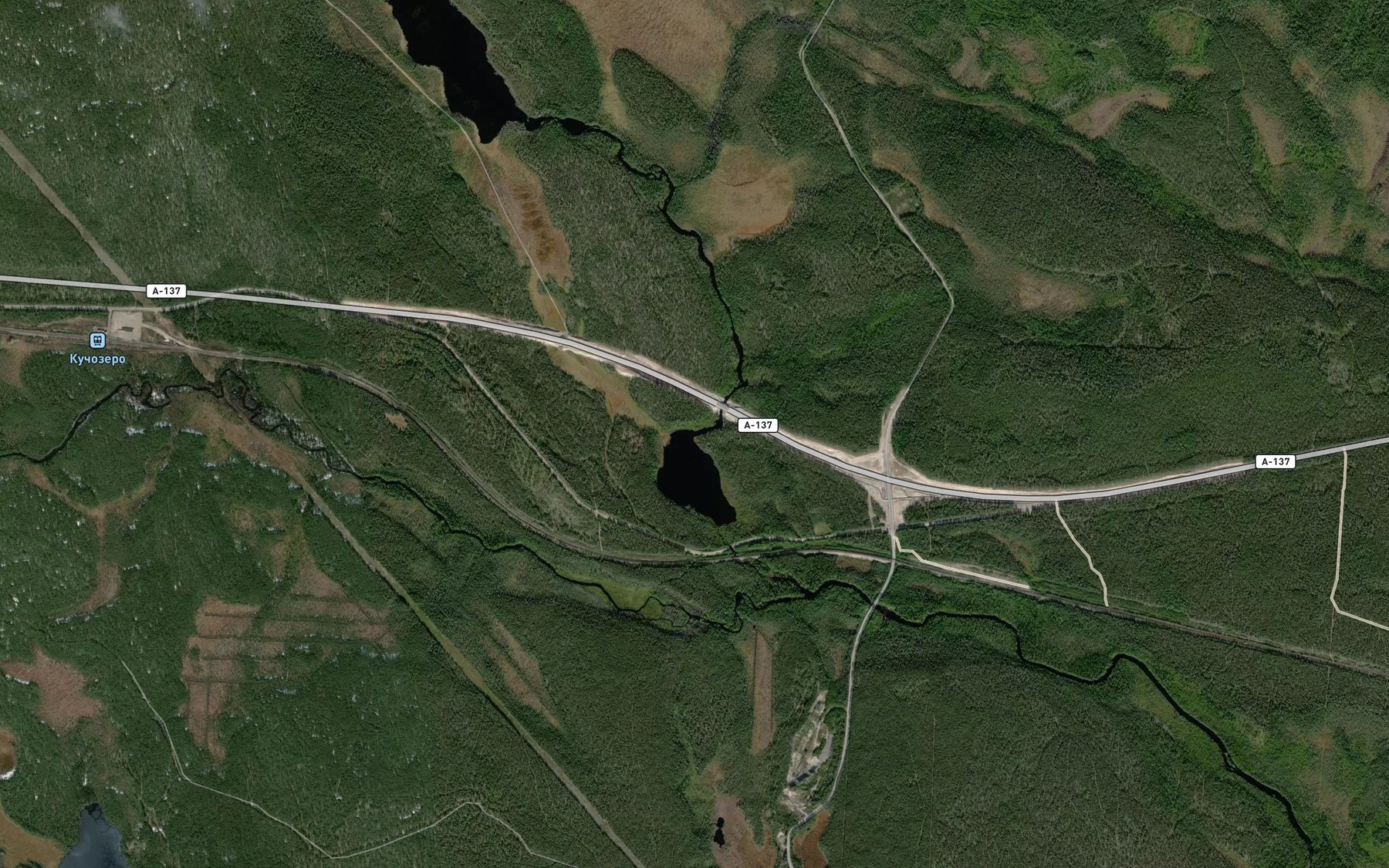 Satellite map of the Berezovyy