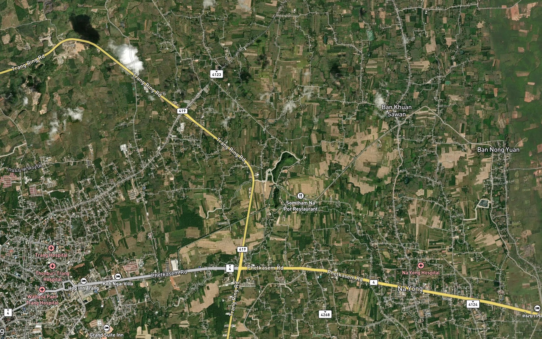 Satellite map of the Khlong Nam Sai