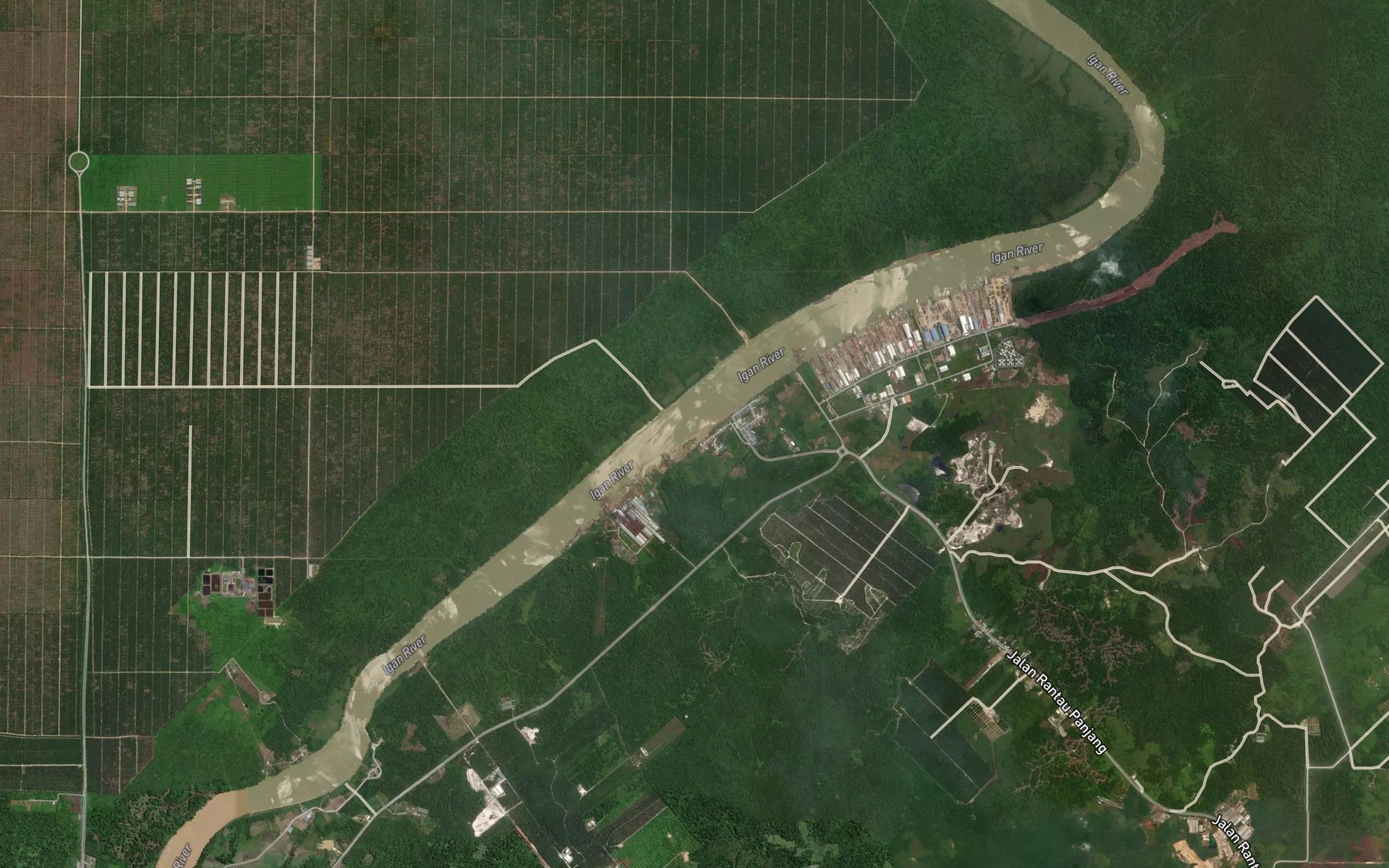 Satellite map of the Sungai Punta