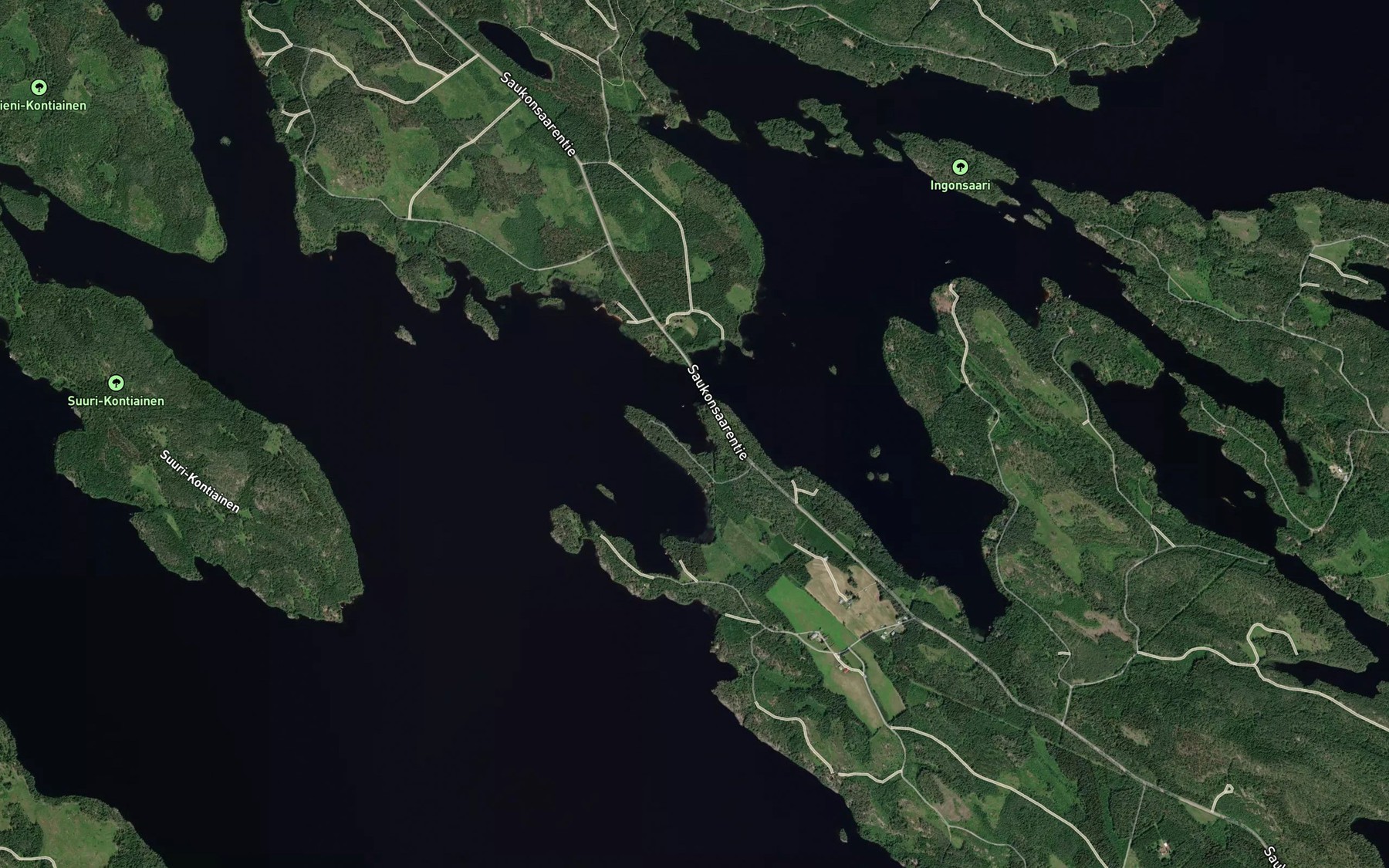 Satellite map of the Uittolahti