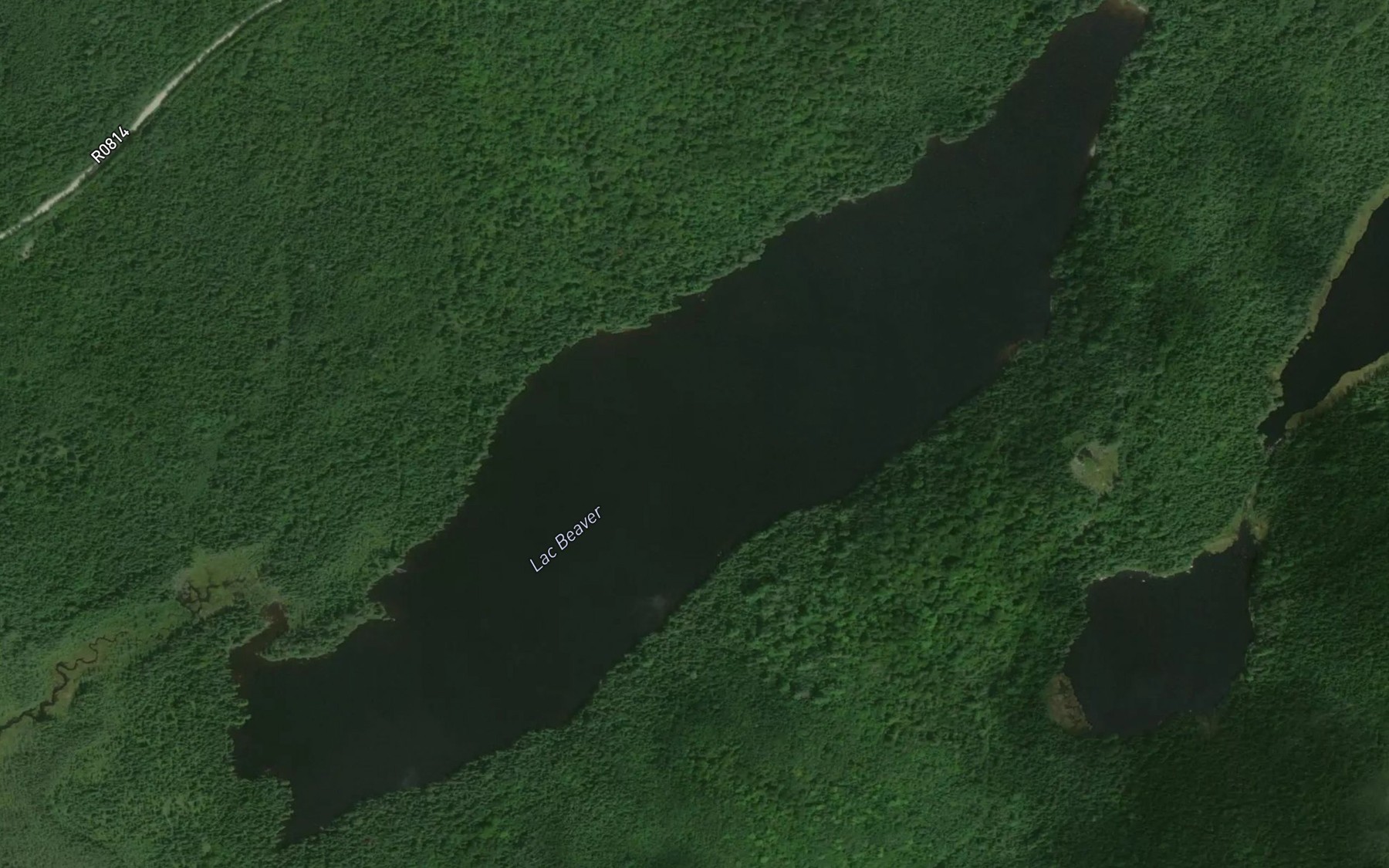 Satellite map of the Lac Beaver