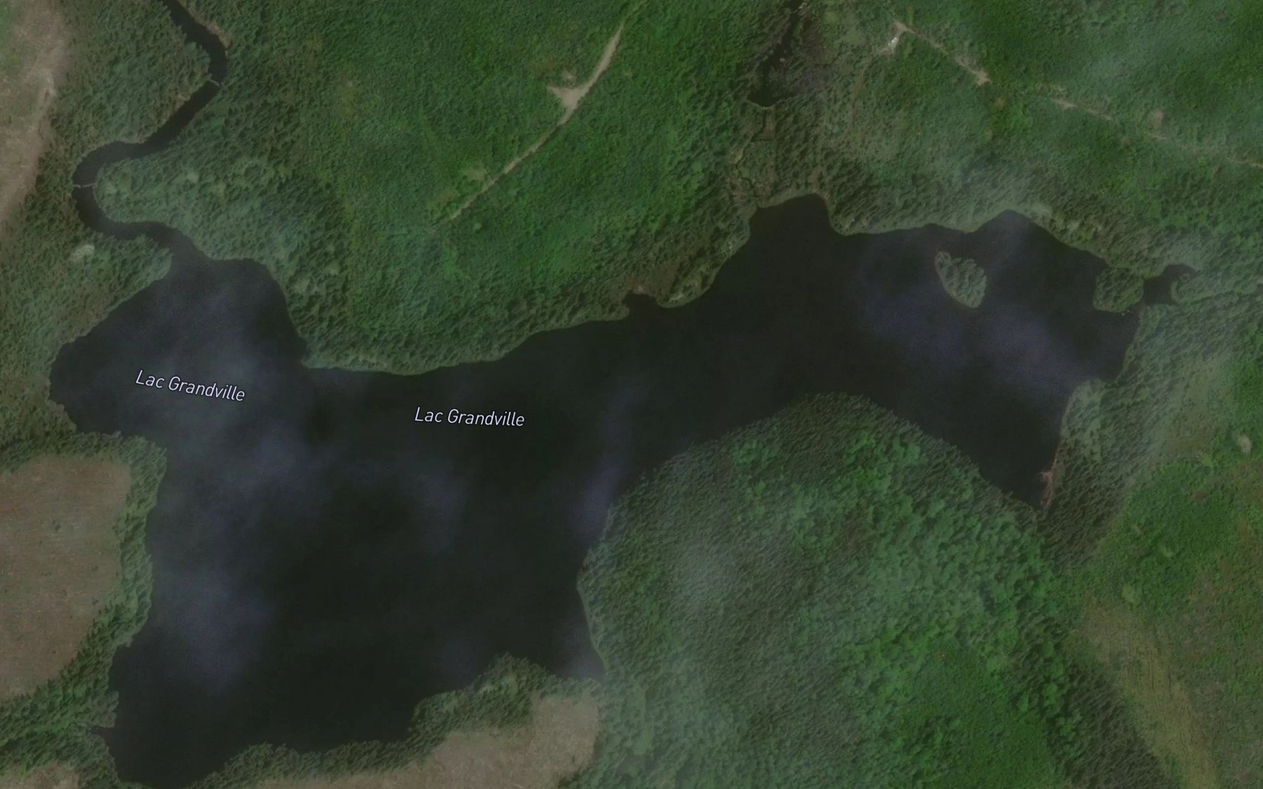 Satellite map of the Lac Grandville