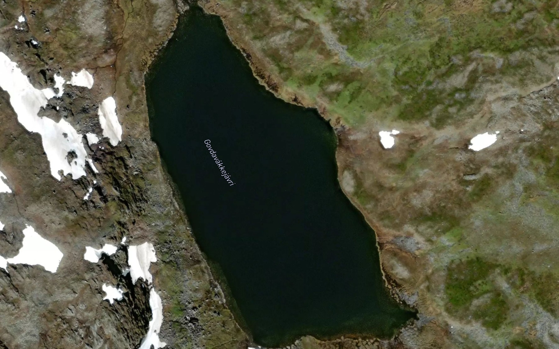Satellite map of the Govdavakkejavri