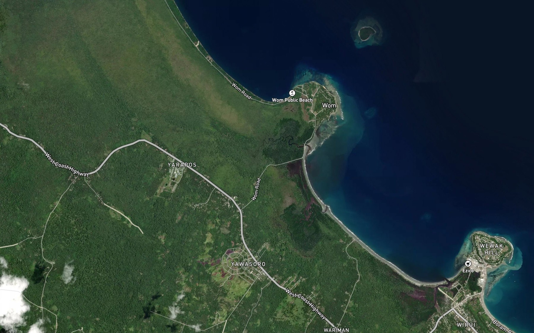 Satellite map of the Urfip Creek
