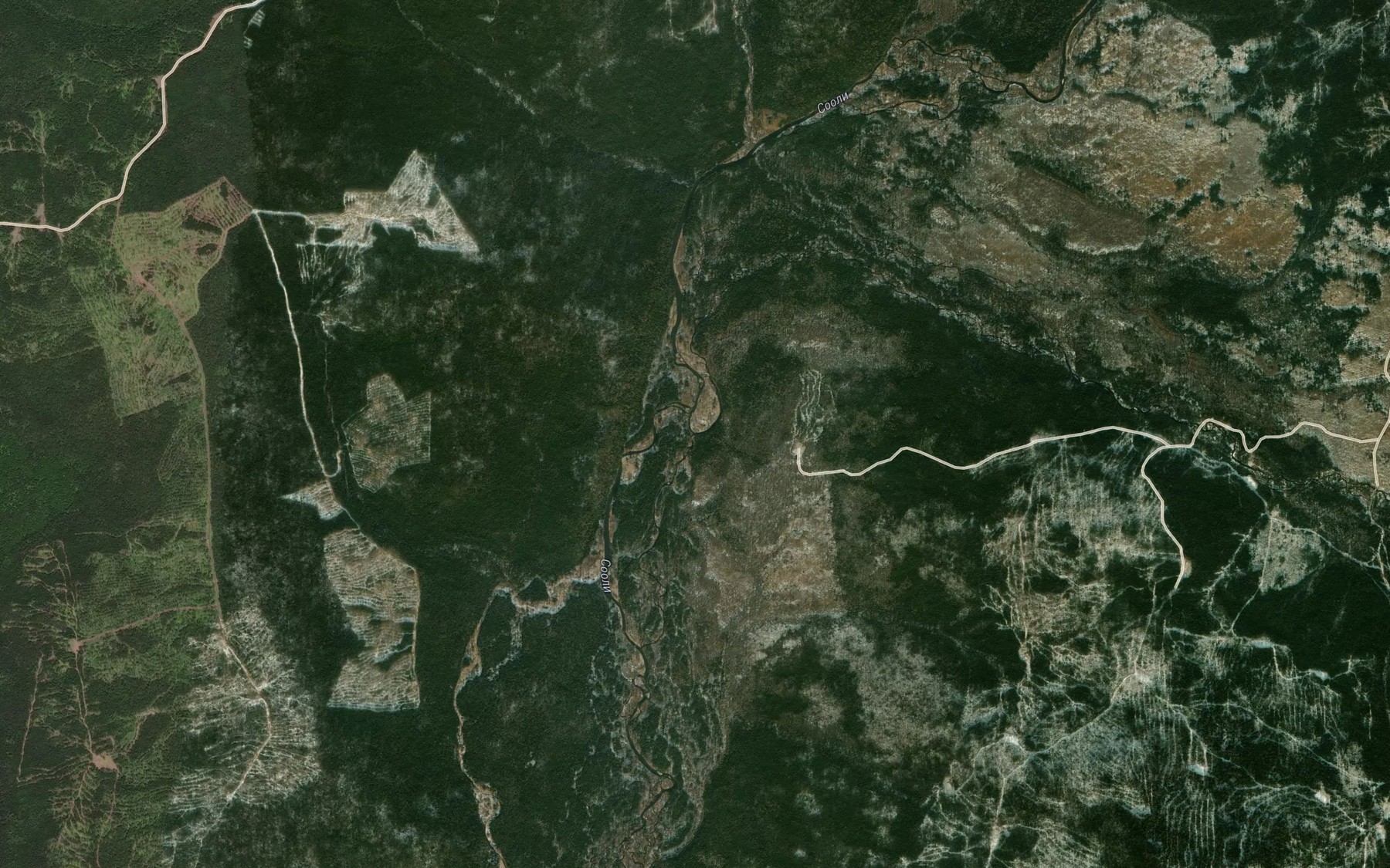 Satellite map of the Ingula