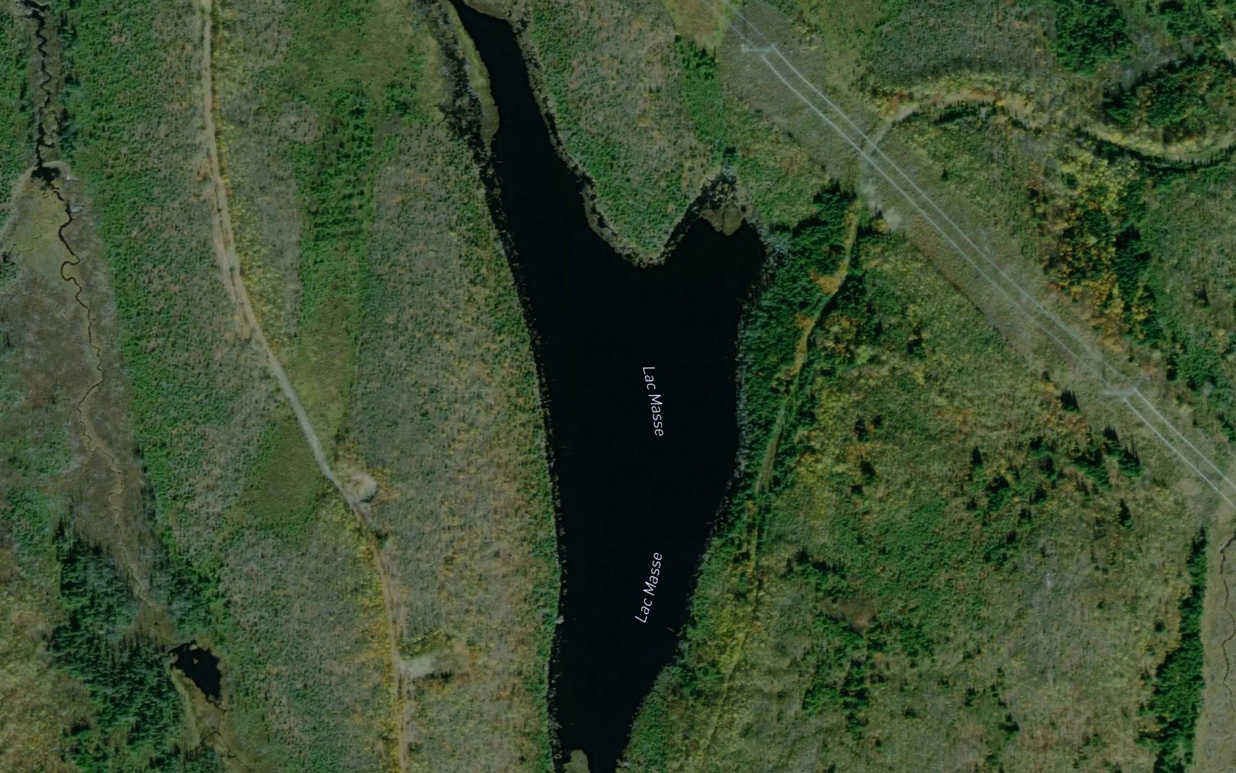 Satellite map of the Lac Masse