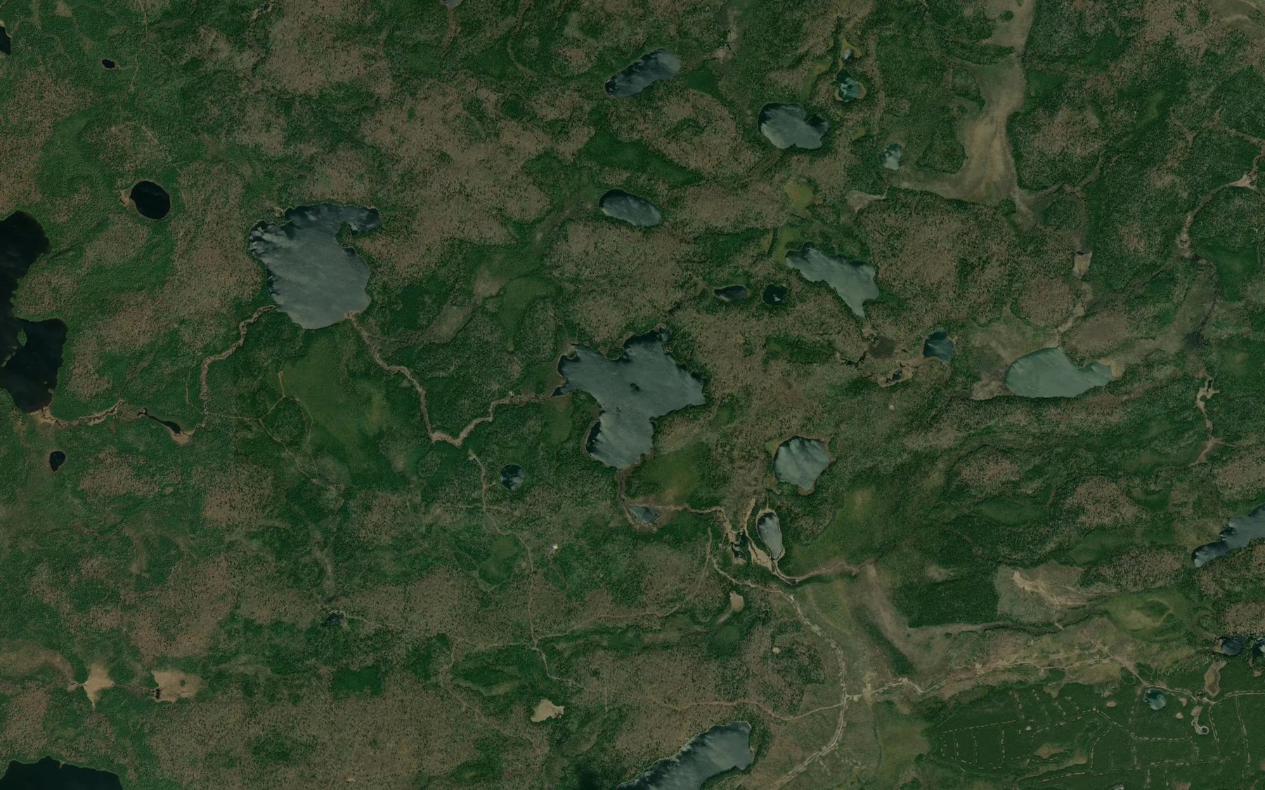 Satellite map of the Karen Lake