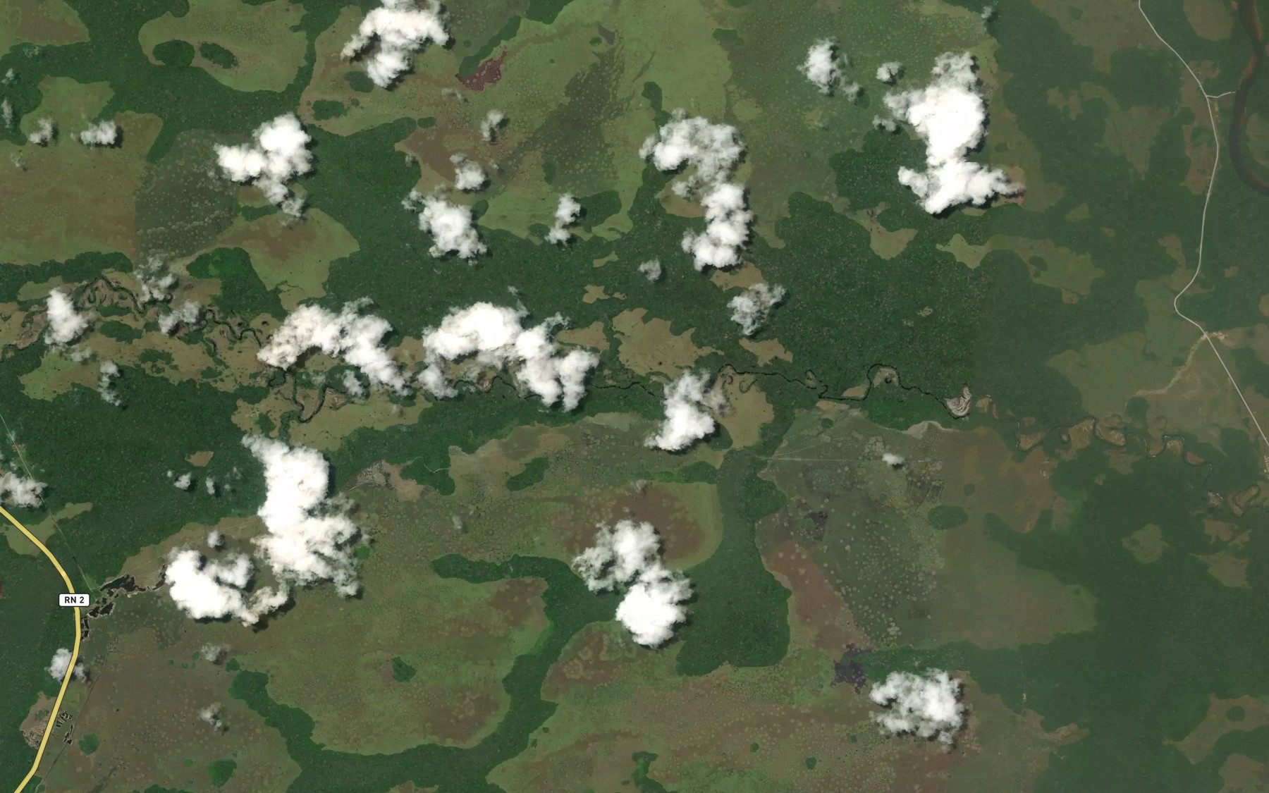 Satellite map of the Louabi