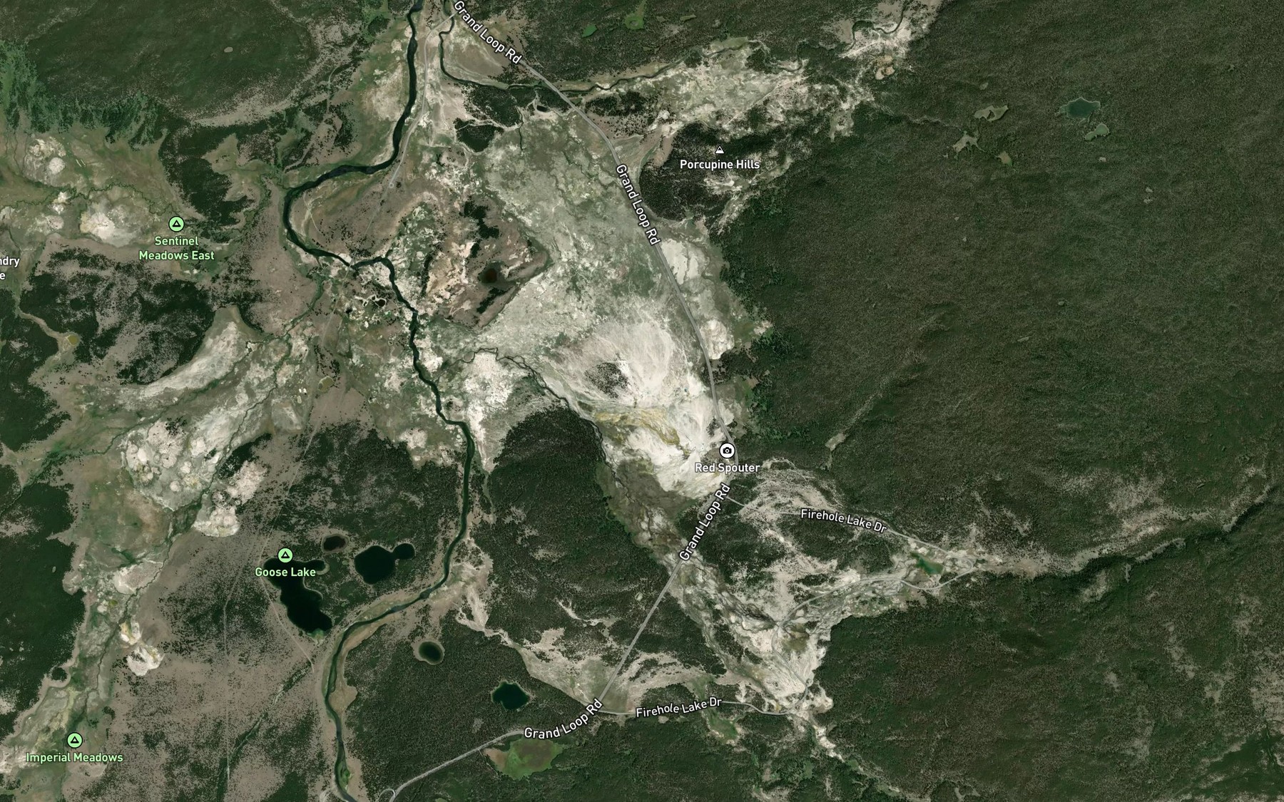 Satellite map of the Fountain Group