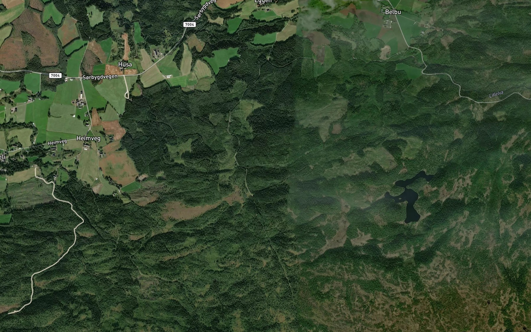 Satellite map of the Korsengbekken