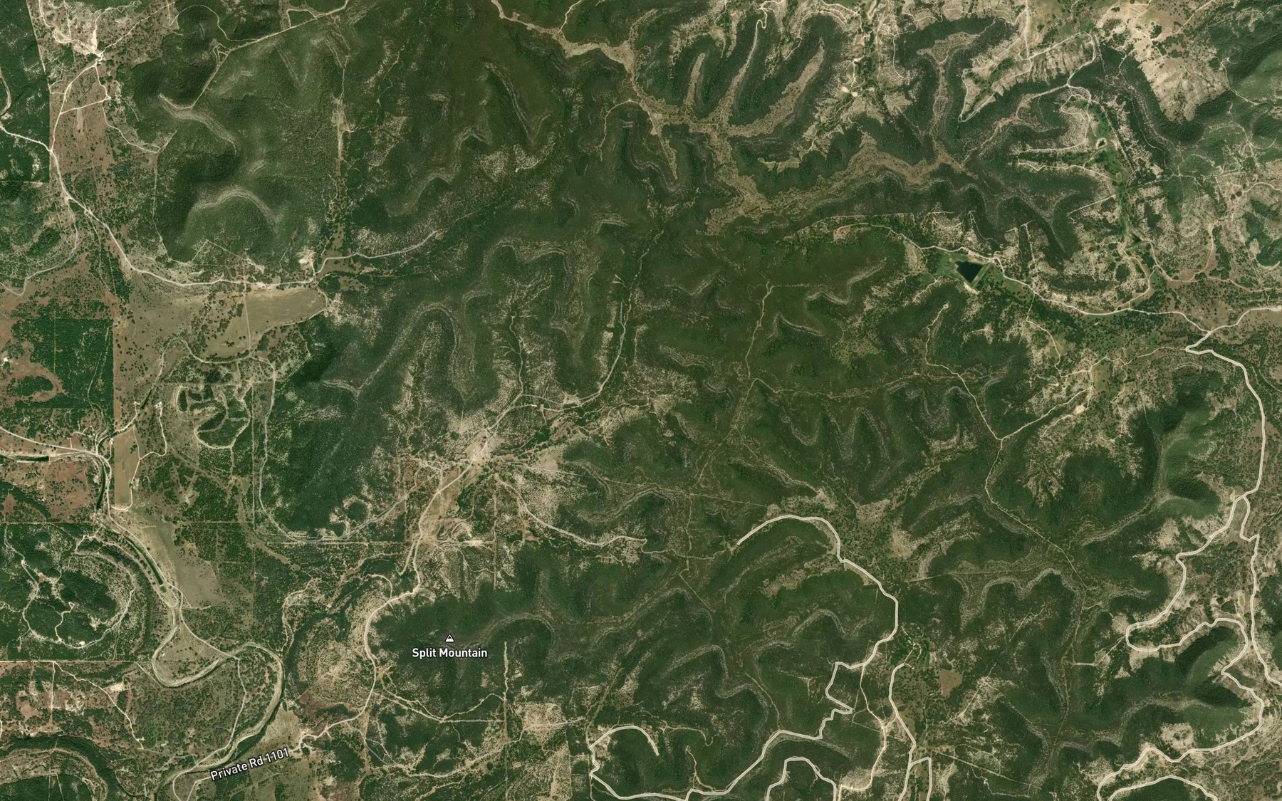 Satellite map of the Yellow Spring