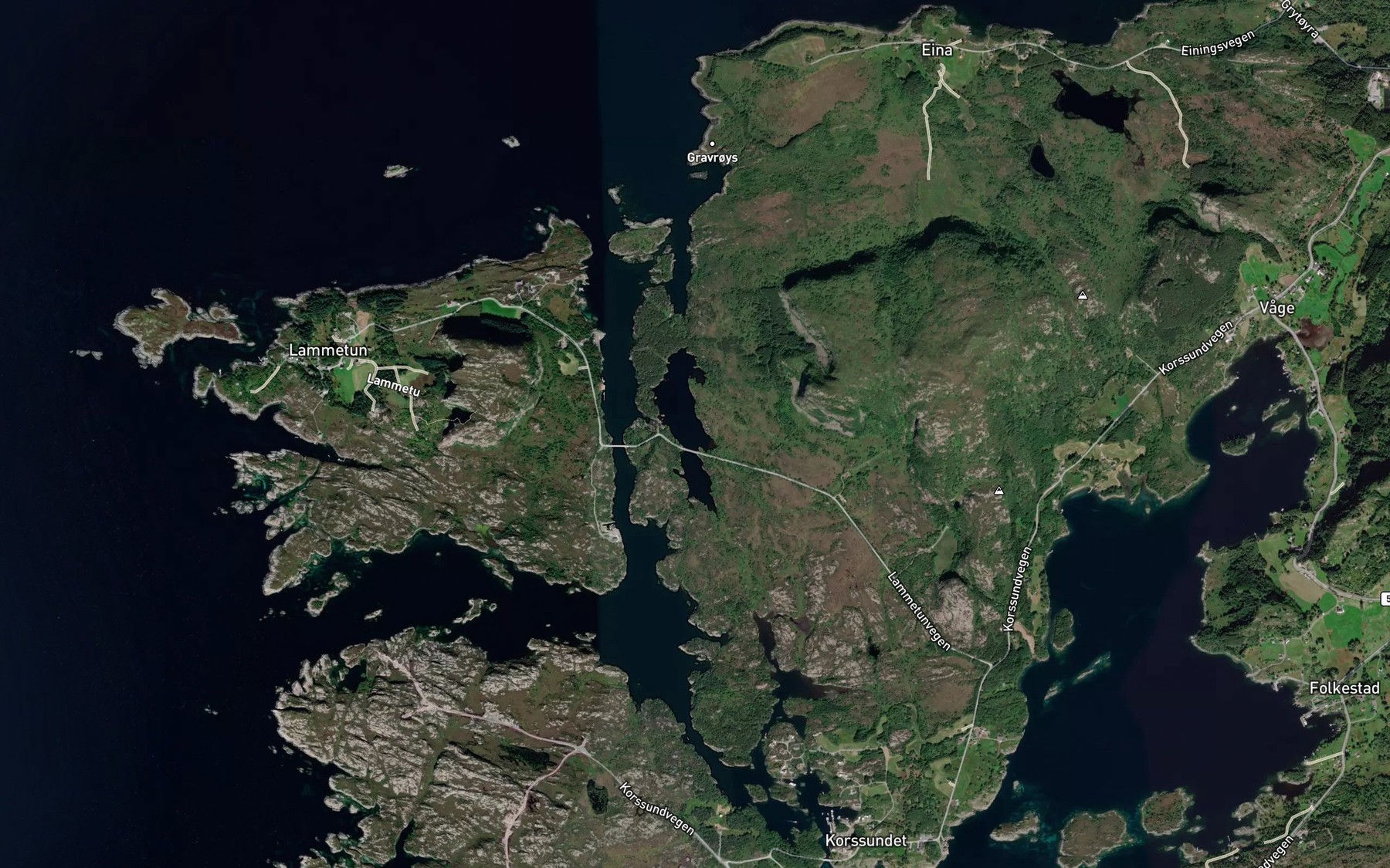 Satellite map of the Stroka