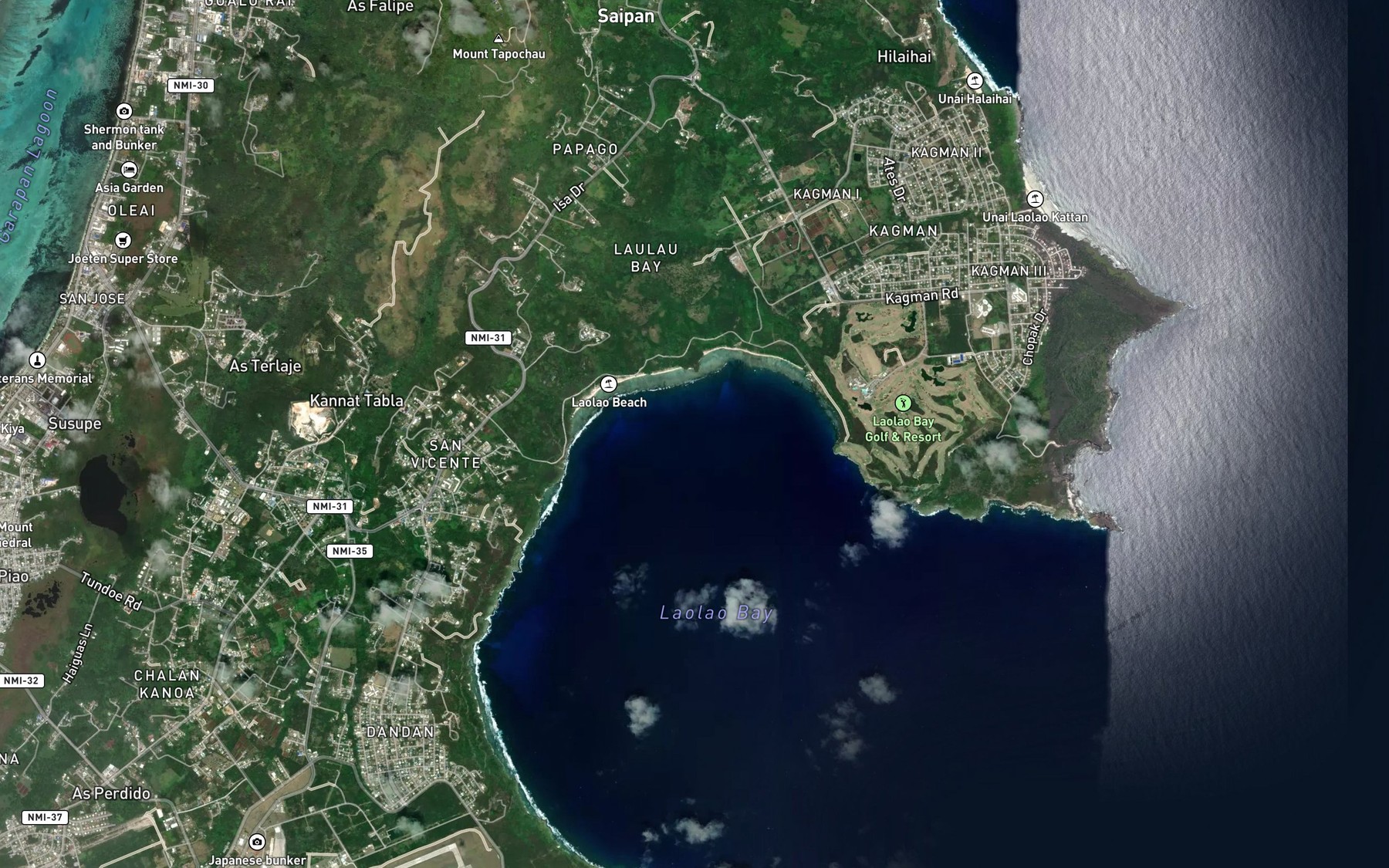 Satellite map of the Westerlies Vessel Anchorage