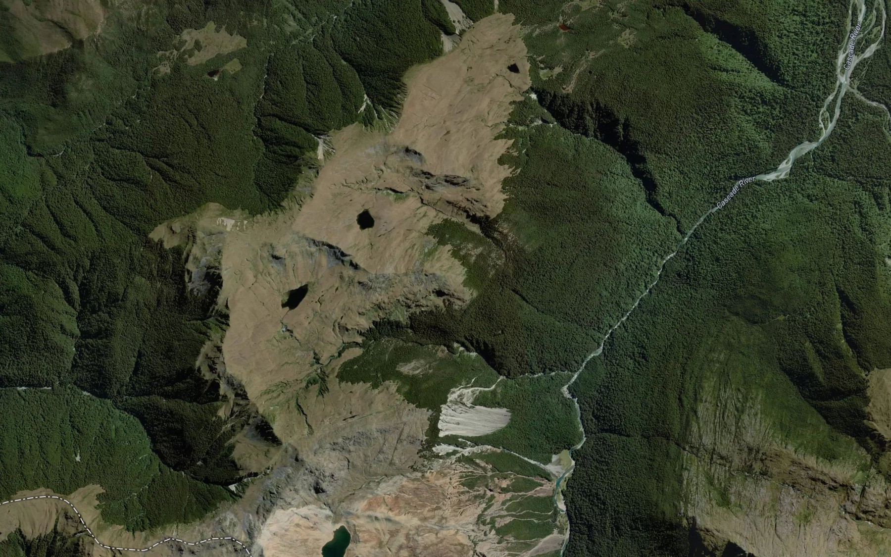 Satellite map of the Granite Creek
