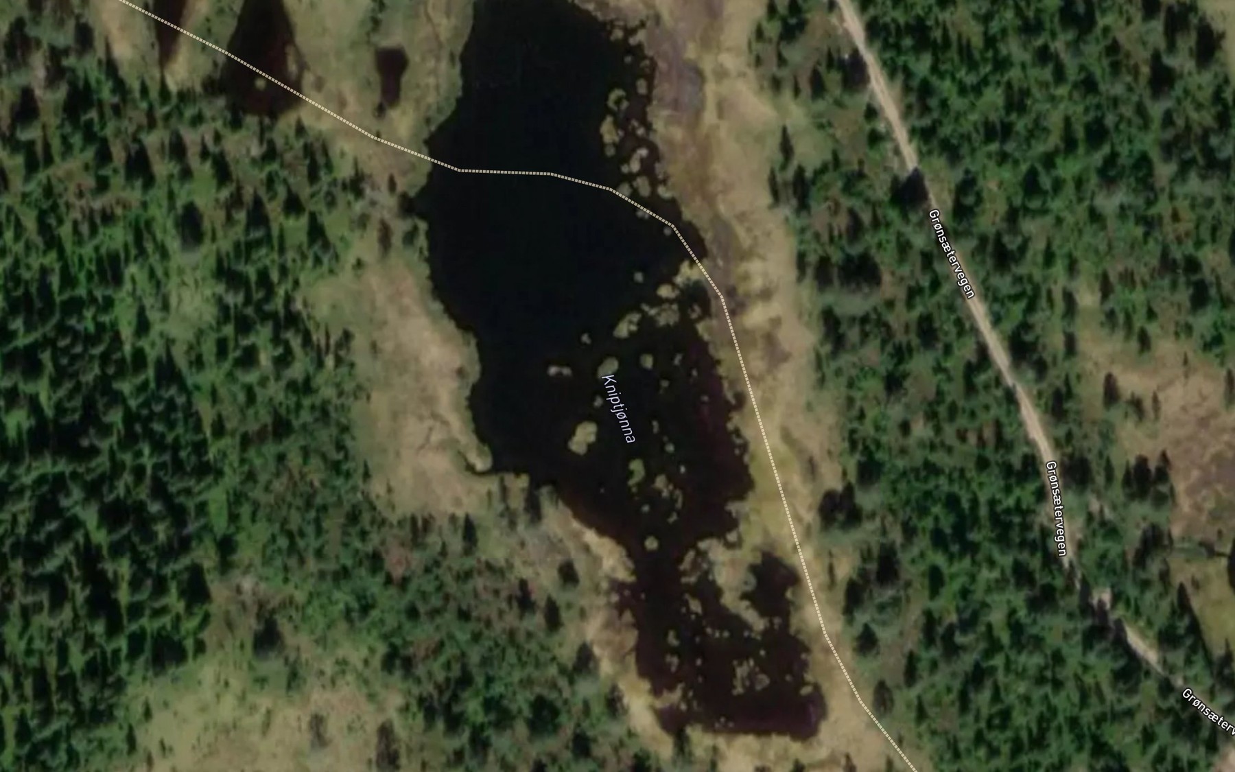 Satellite map of the Kniptjorna