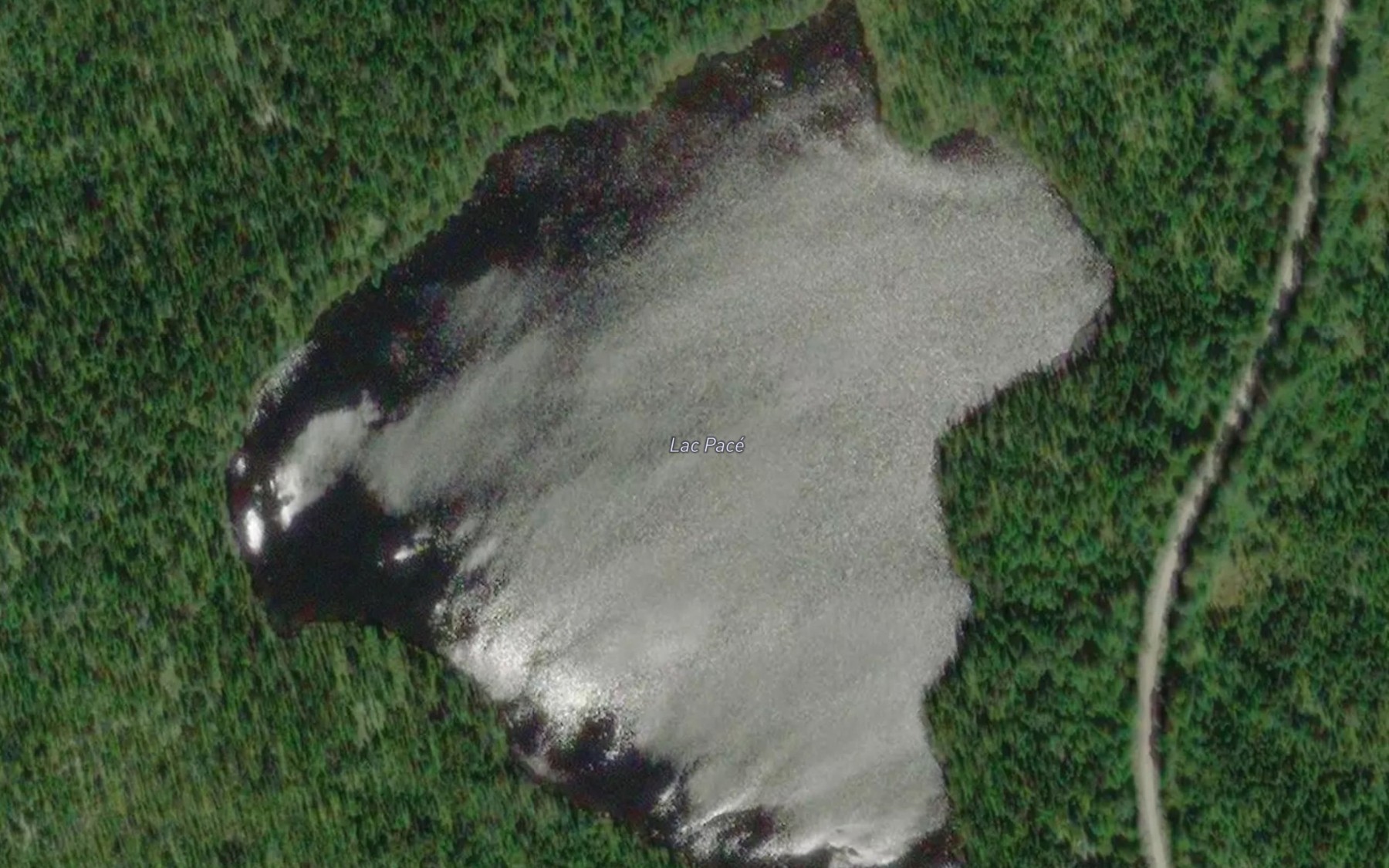 Satellite map of the Lac Pace