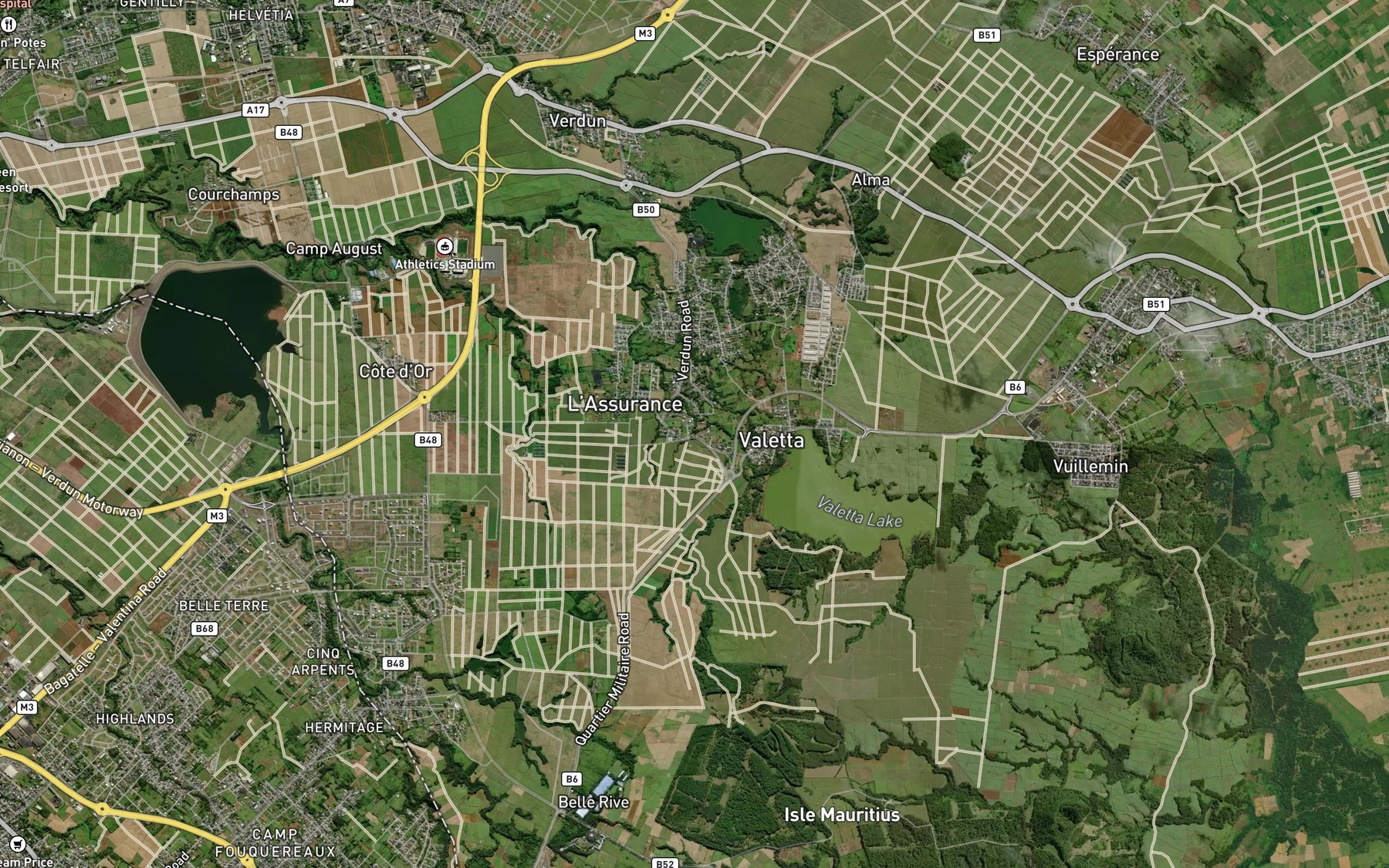 Satellite map of the Feeder Valetta